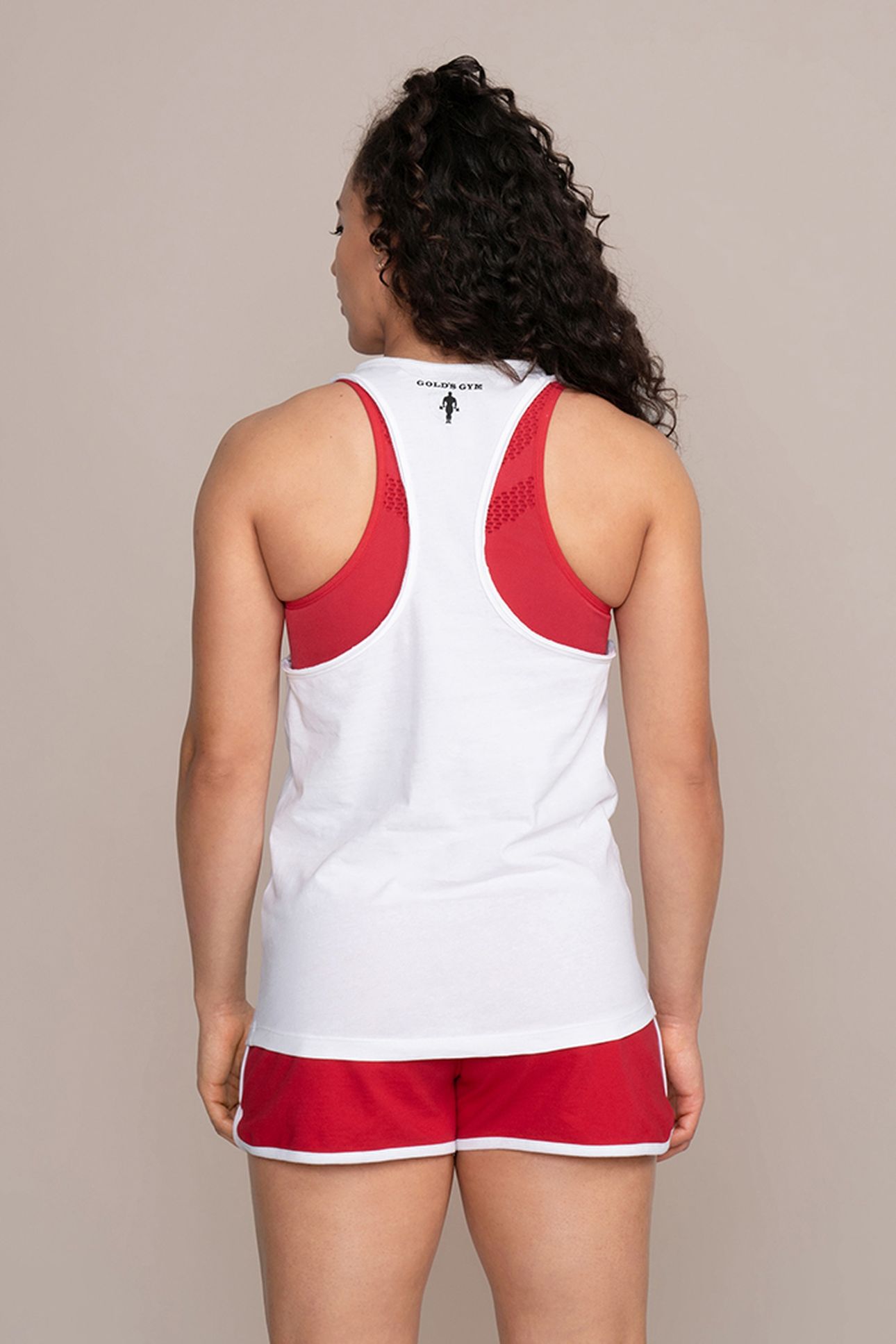 LADIES CLASSIC TANK WEIGHT PLATE WHITE 3