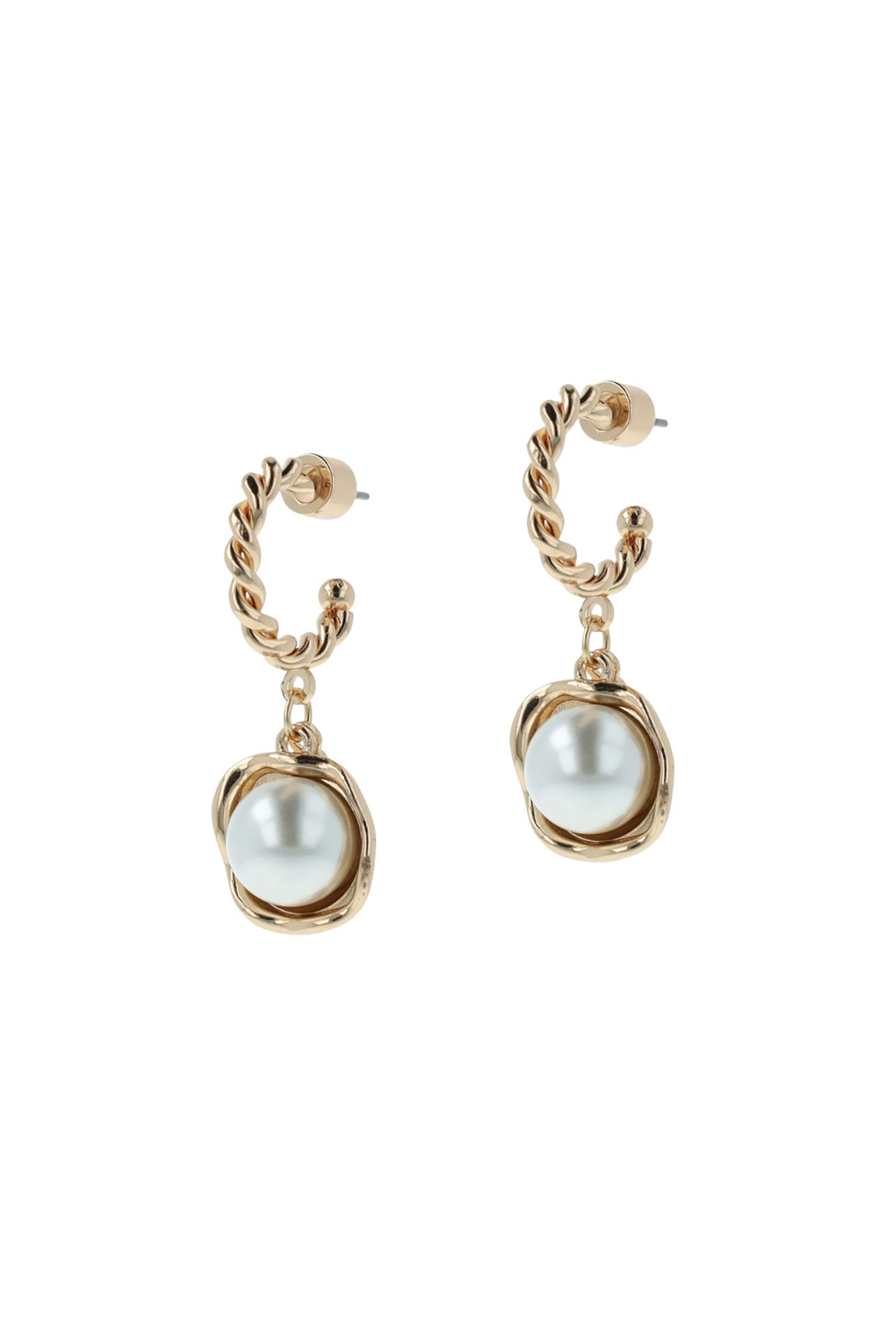 PEARL TWIRL HOOPS 2