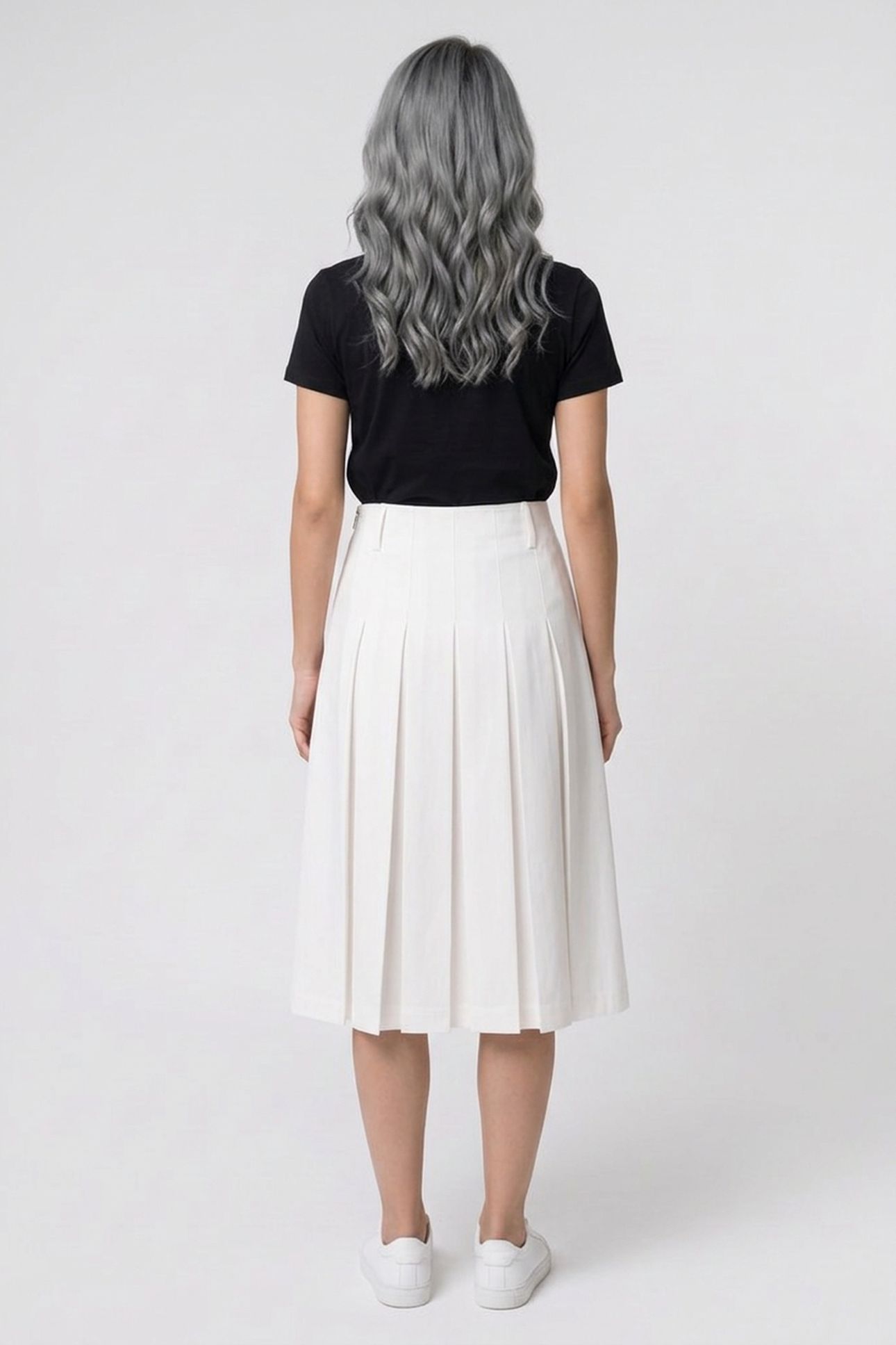 SKIRT PLEATED WHITE 3
