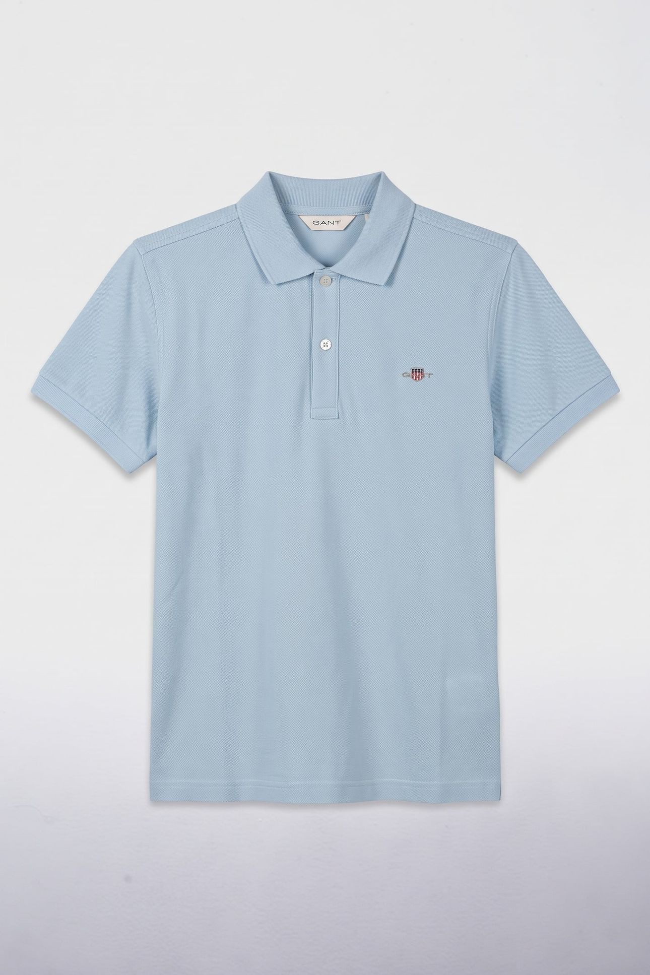 TEEN UNISEX SHIELD SS PIQUE CALMING BLUE 2