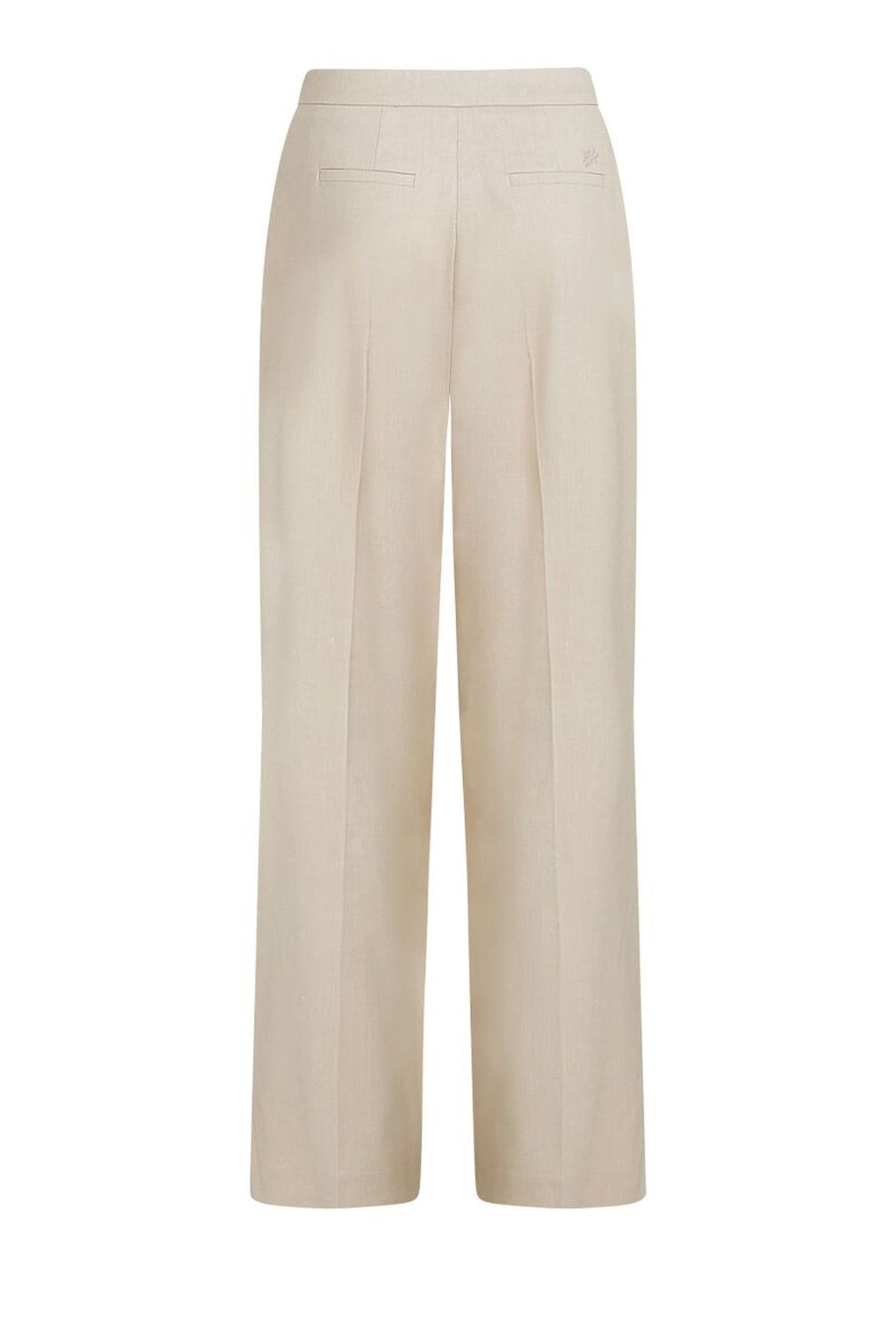 WIDE LEG MELANGE PANTS SAFARI 6