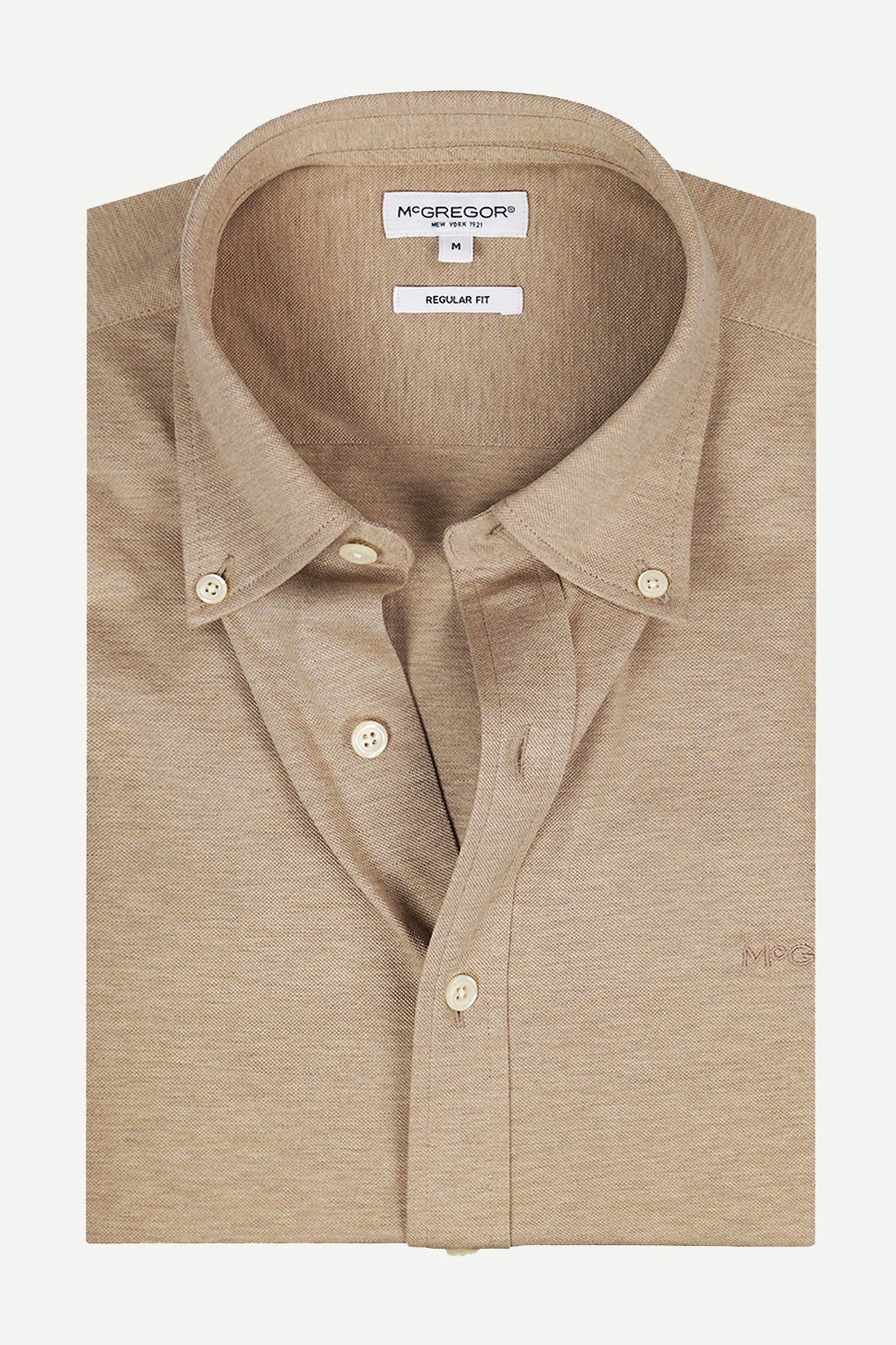 STRETCH PIQUE SHIRT SAND 5