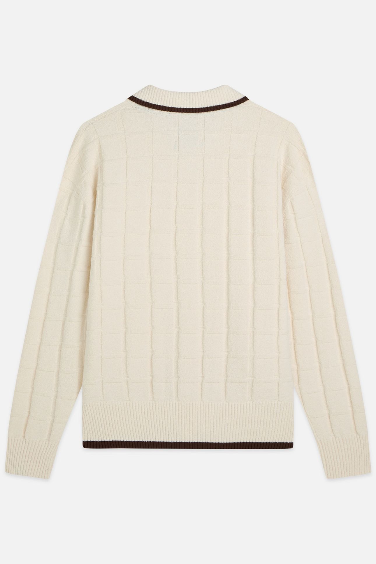 STRUCTURED BOUCLE CARDIGAN LIGHT BEIGE 5