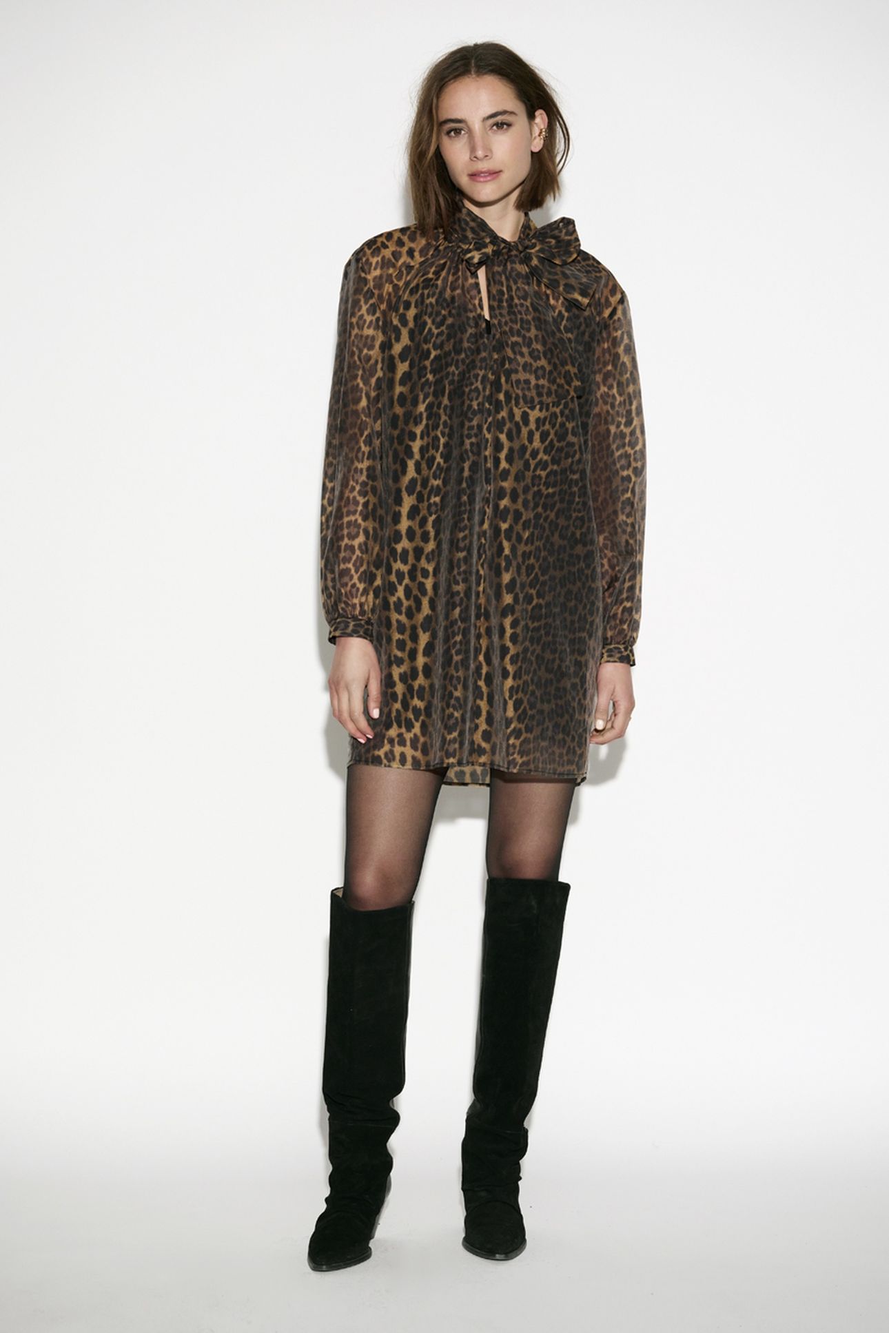 LEIGH LEOPARD DRESS MULTICOLOUR 1