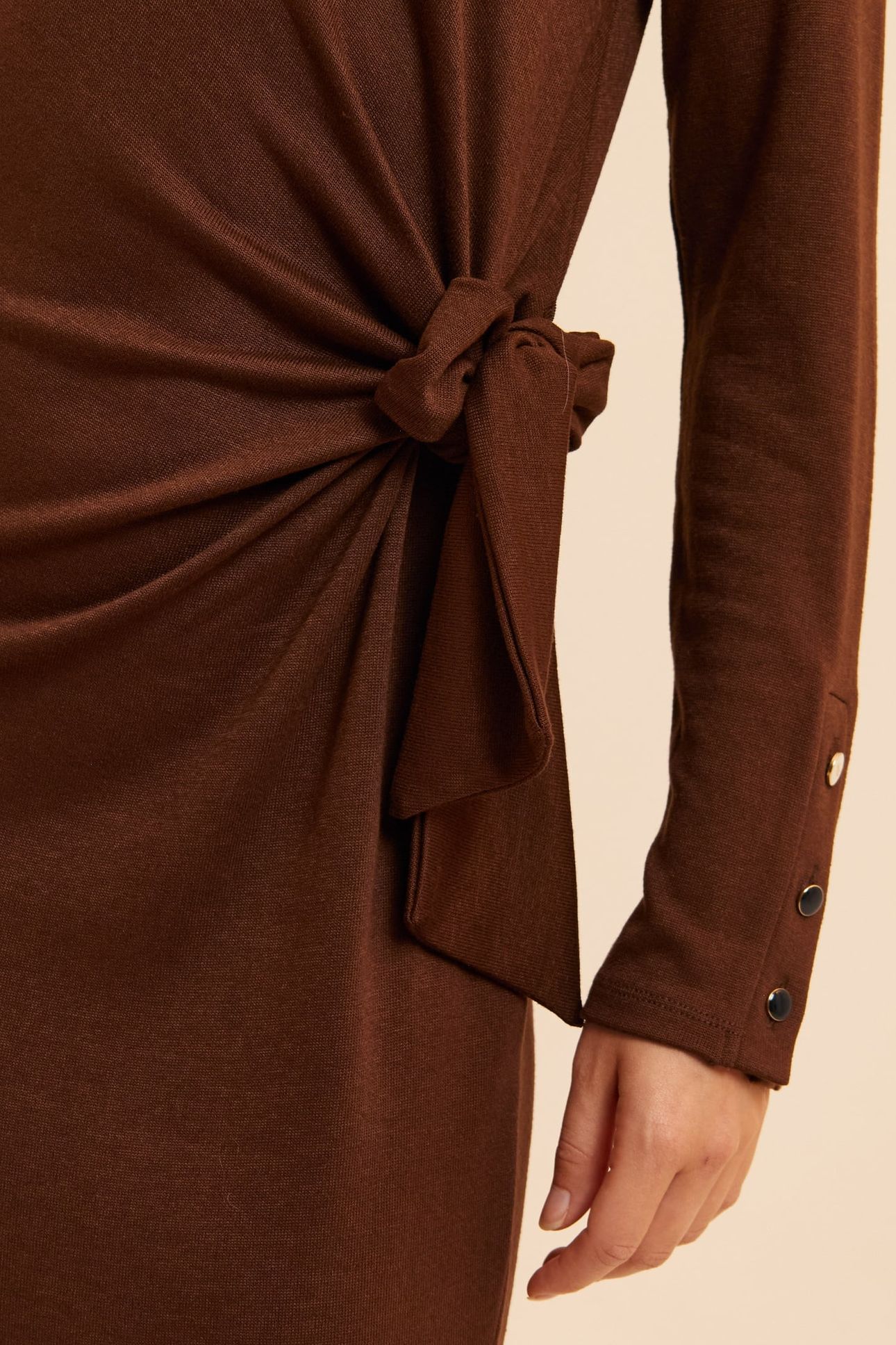 BROWN LONG TUBE DRESS TO TIE ON SIDE 8