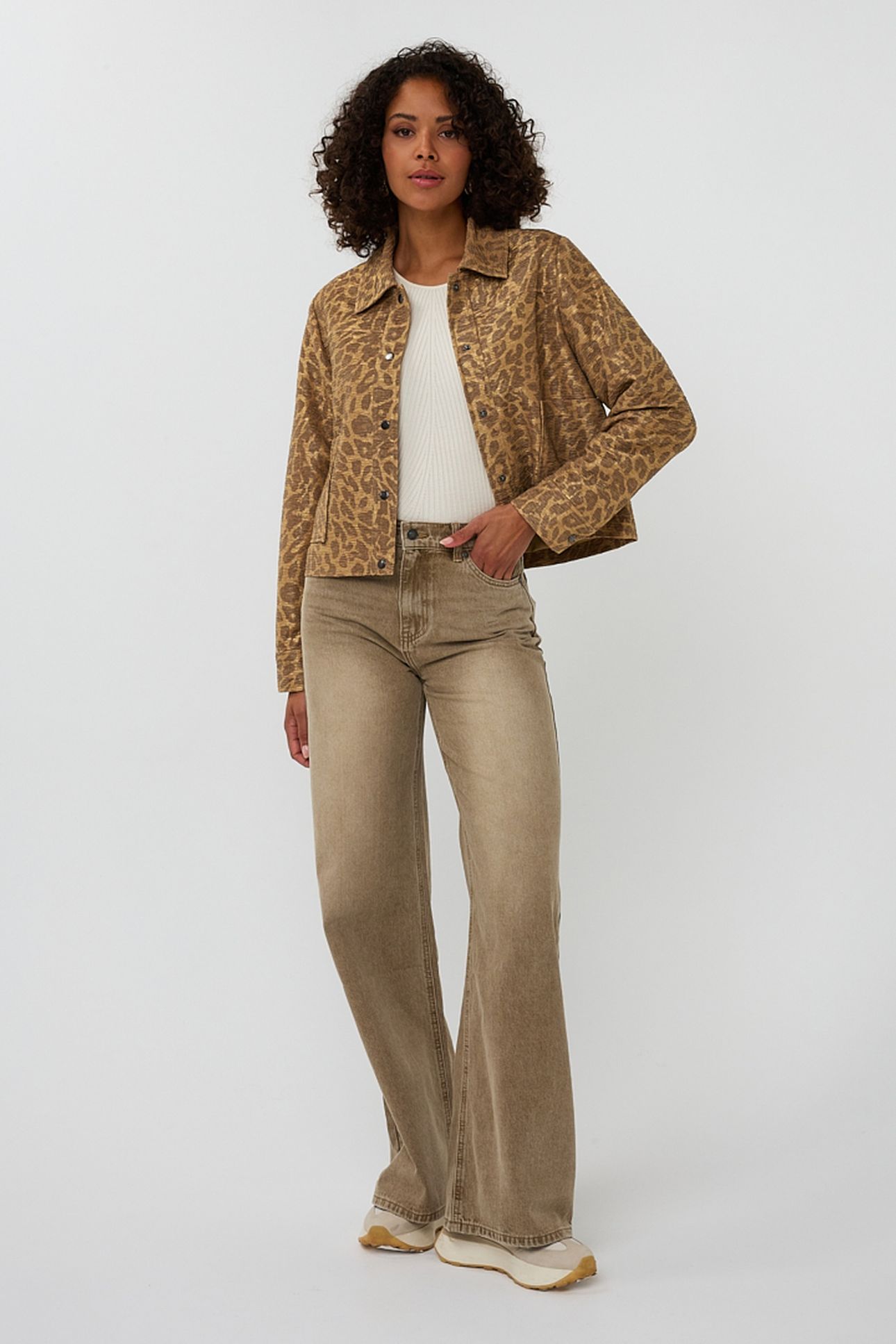 JACKET LEOPARD GOLDEN OLIVE 1