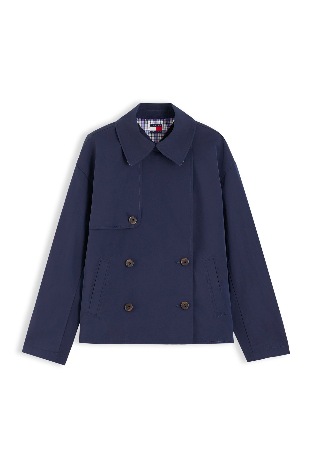 SHORT TRENCH JACKET BLUE 4