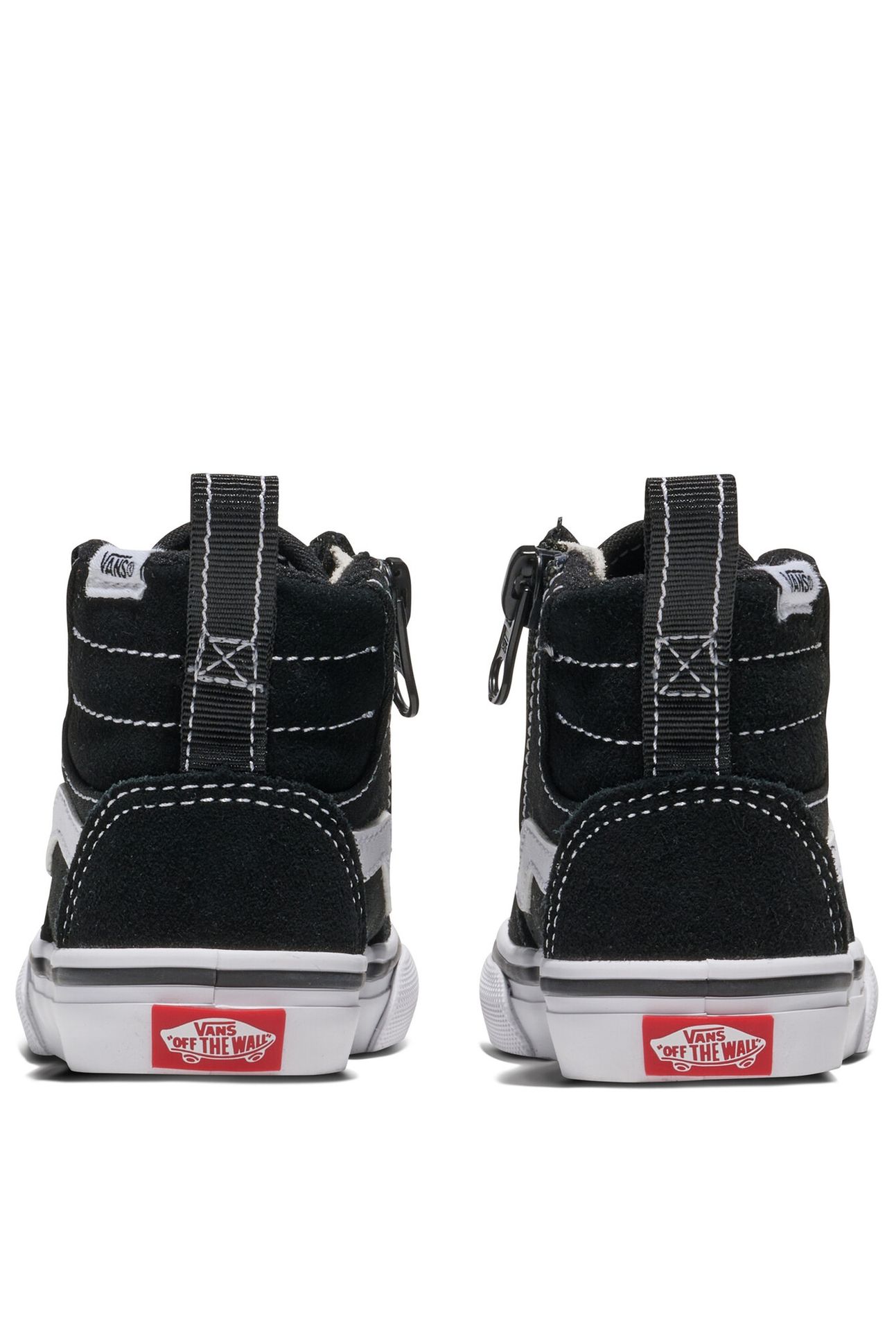 TODDLER ASHWOOD HI DECON SIDE ZIP SUEDE/CANVAS BLACK/WHITE 6