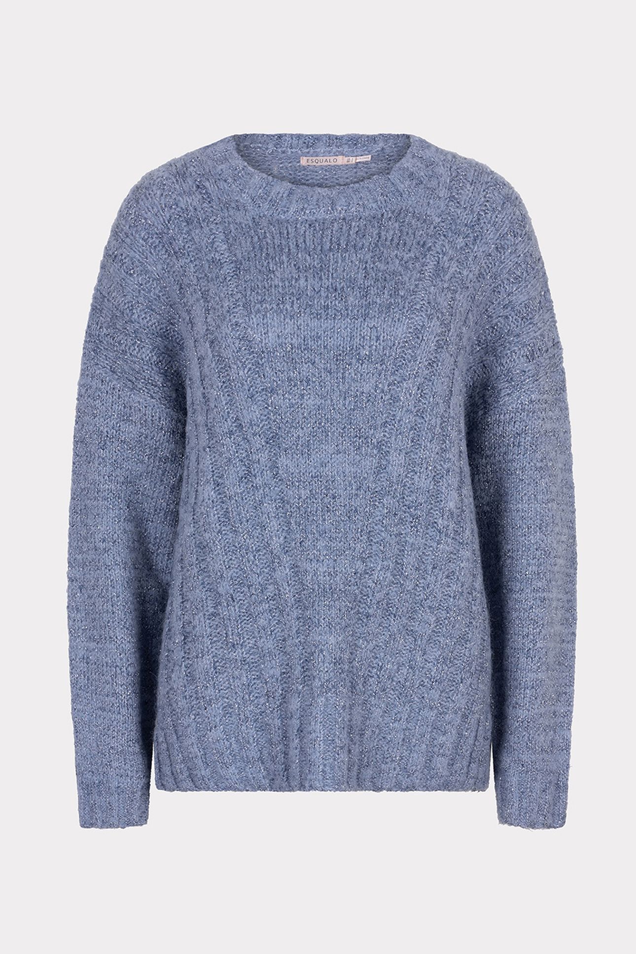 SWEATER V-NECK LUREX BLUE 4