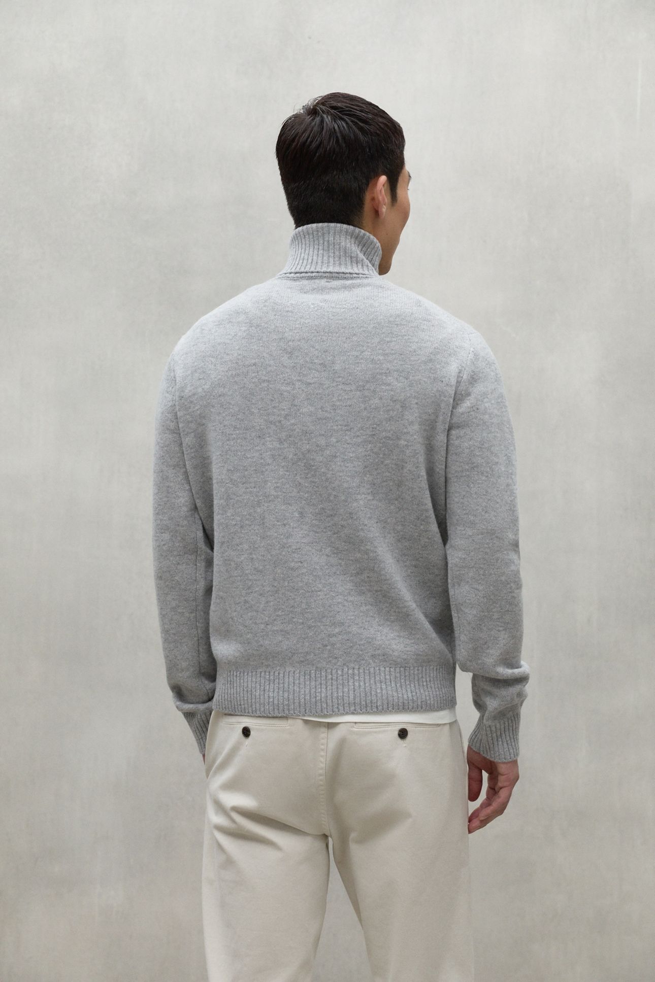 BRUNALF KNIT LIGHT GREY MELANGE 2