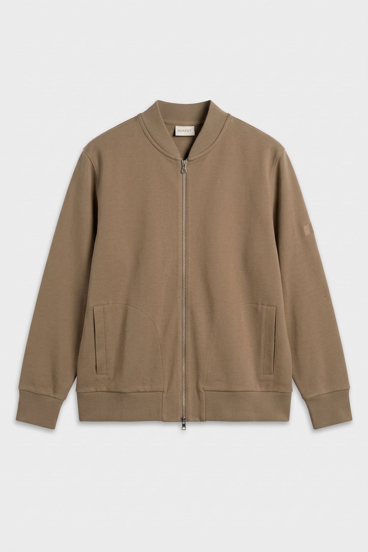 MERCERISED TEXTURE BOMBER LIGHT TAUPE 3
