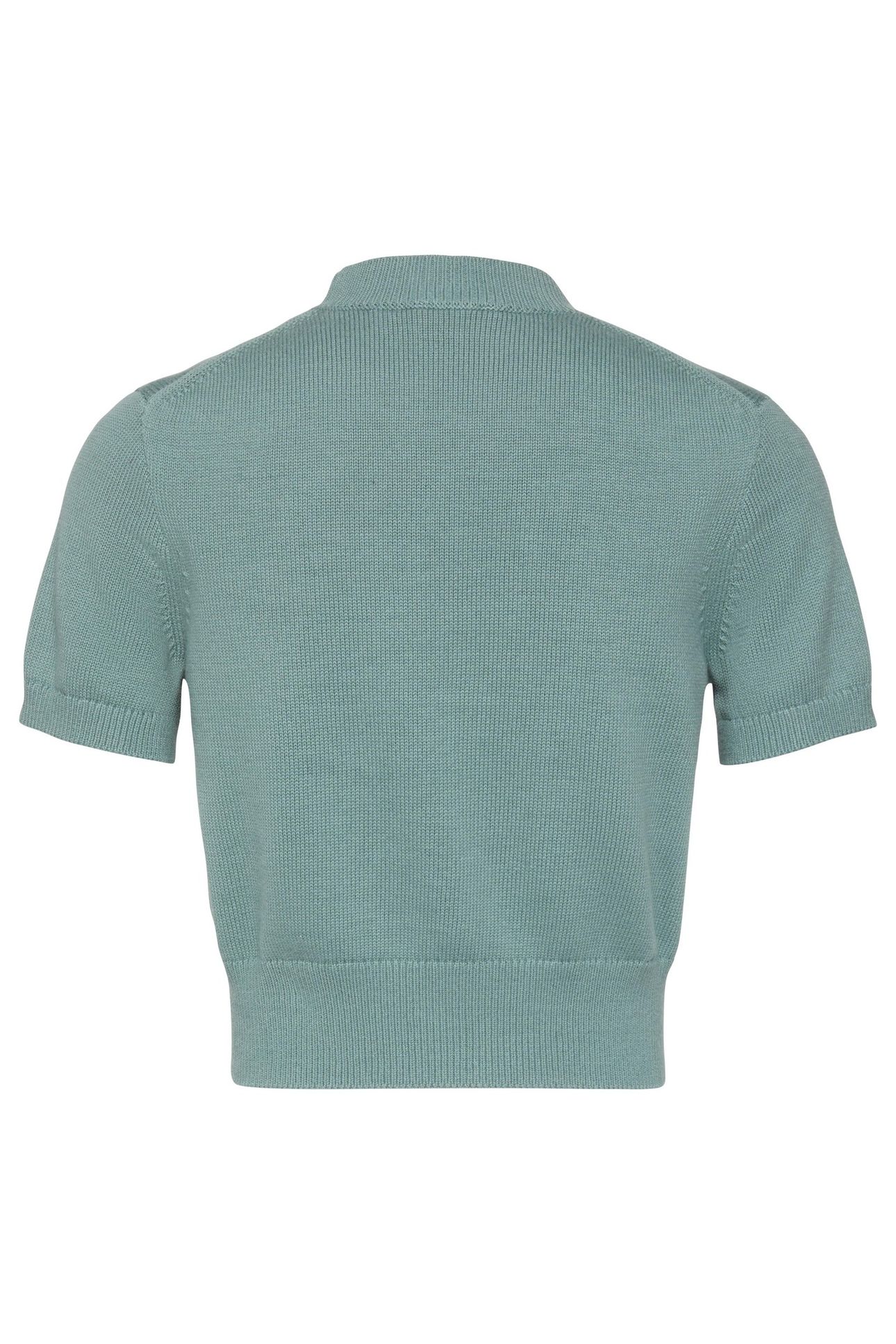 CHUNKY COTTON GRAPHIC SWEATER AUTUMN GREEN 3