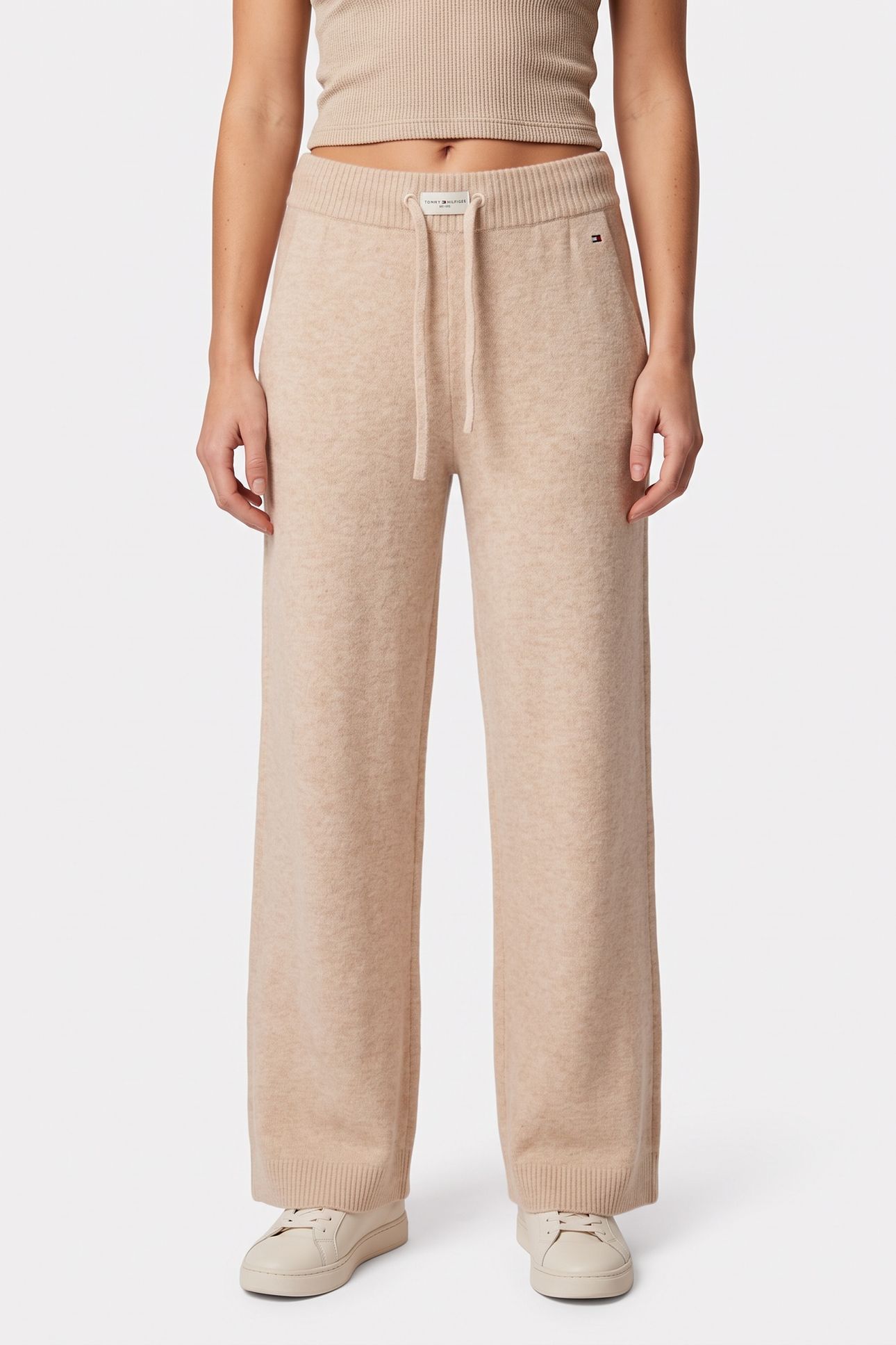 KNIT PANTS HEATHERED OAT 1