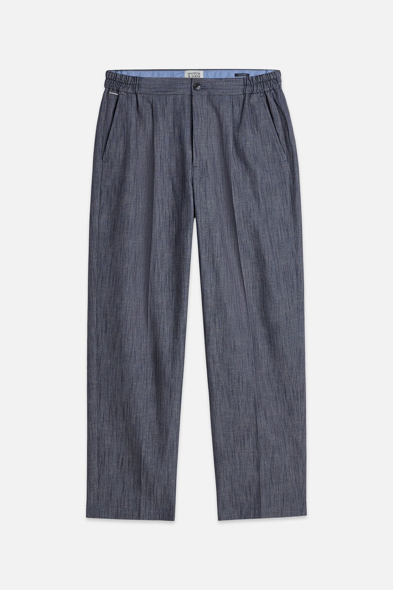 OLIVER PLEATED LINENBLEND RELAXED STRAIGHTFIT JOGGER NAVY 1