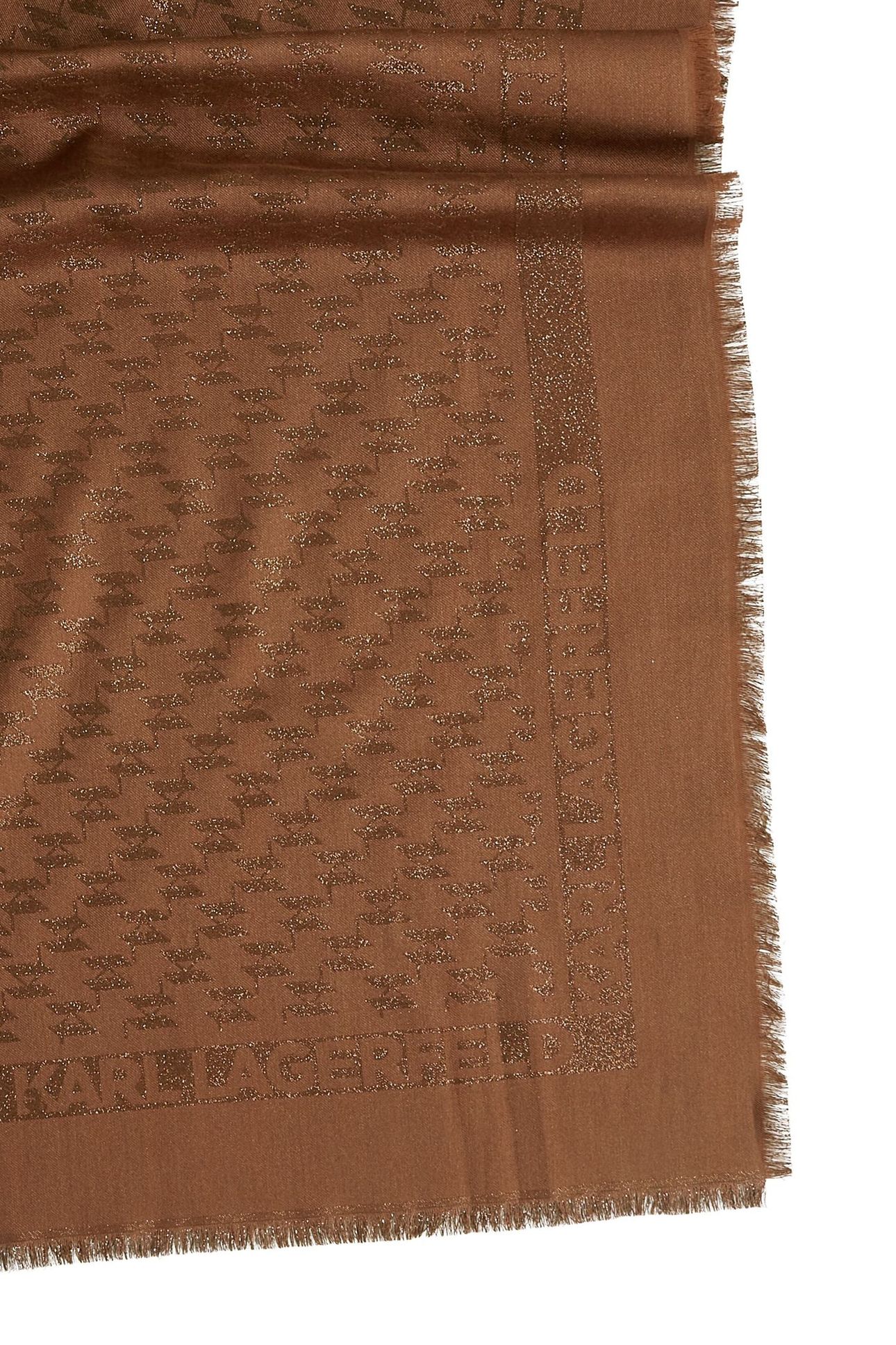 MONOGRAM LUREX JKRD SCARF FRIAR BROWN 4