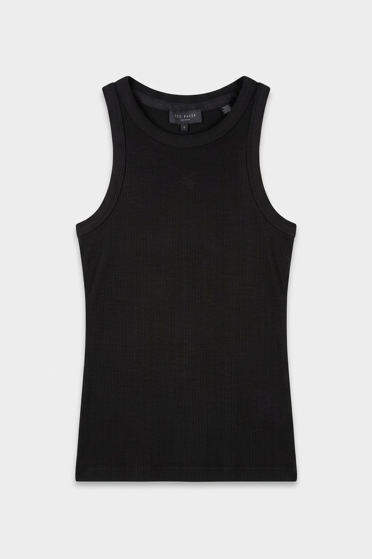 RIBBED TANK BLACK 3