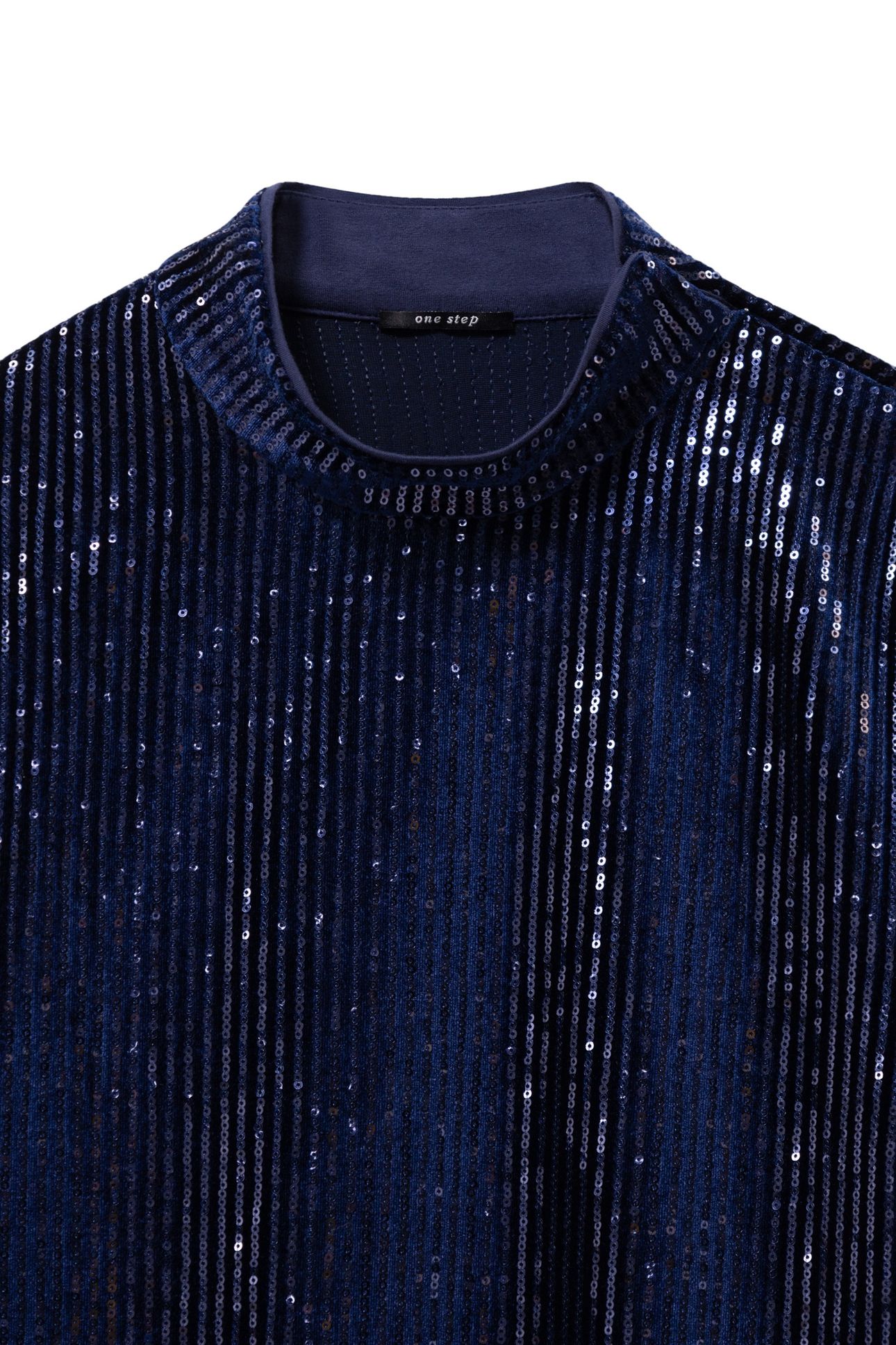 ROZE - NAVY KNIT DRESS WITH SEQUINS 4