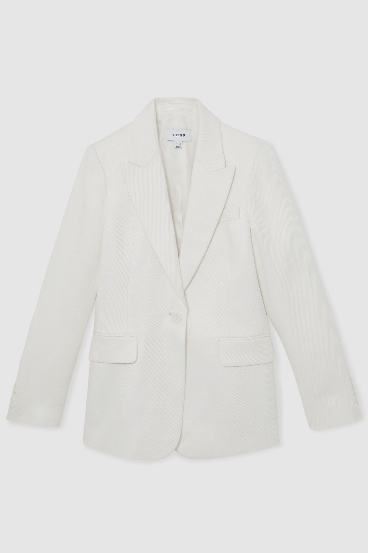 SB LINEN BLEND SUIT JACKET WHITE 5