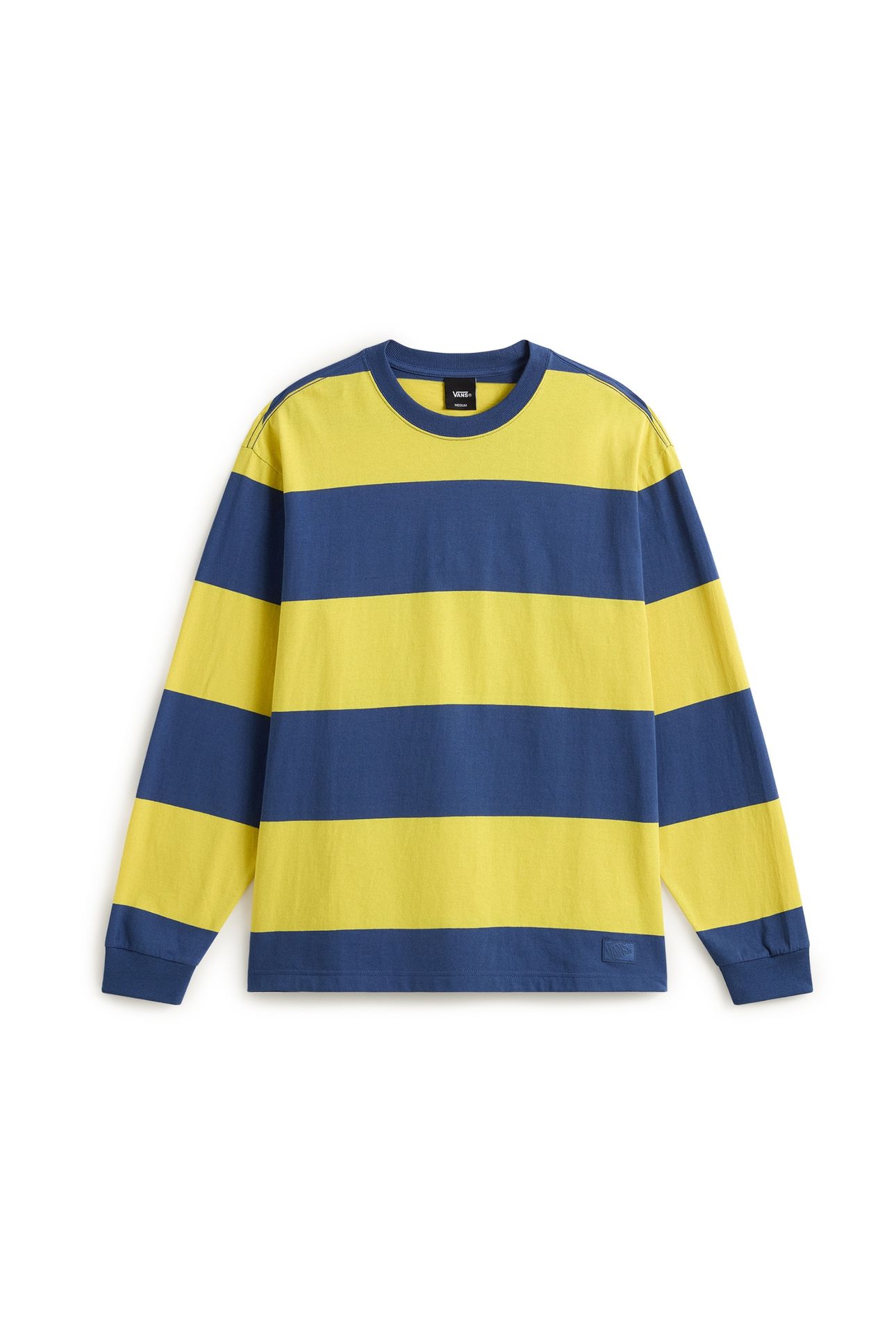 RUGBY STRIPE LS KNIT DUSTY GOLD 3