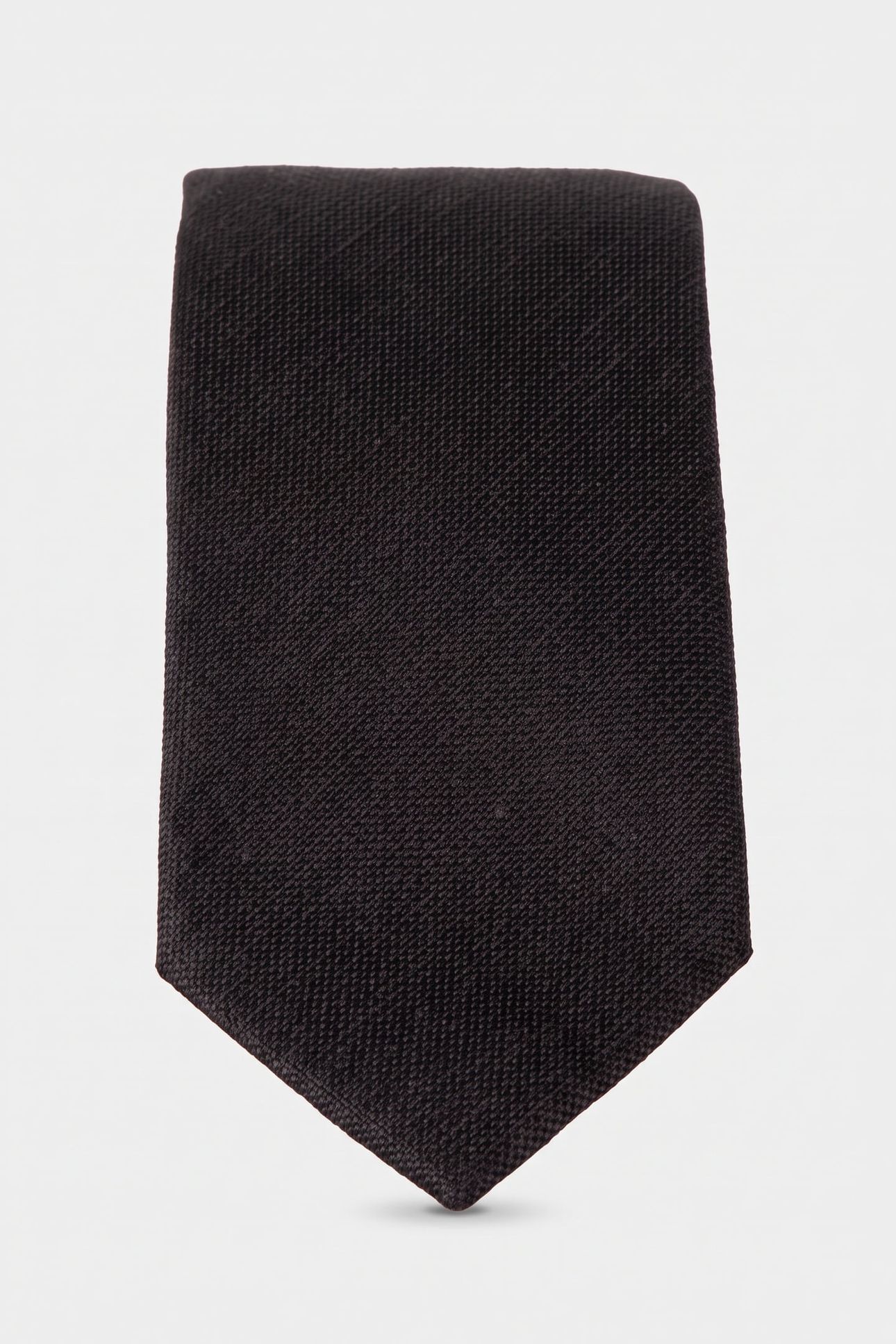 TRACY LINEN TEXTURED TIE BLACK 2