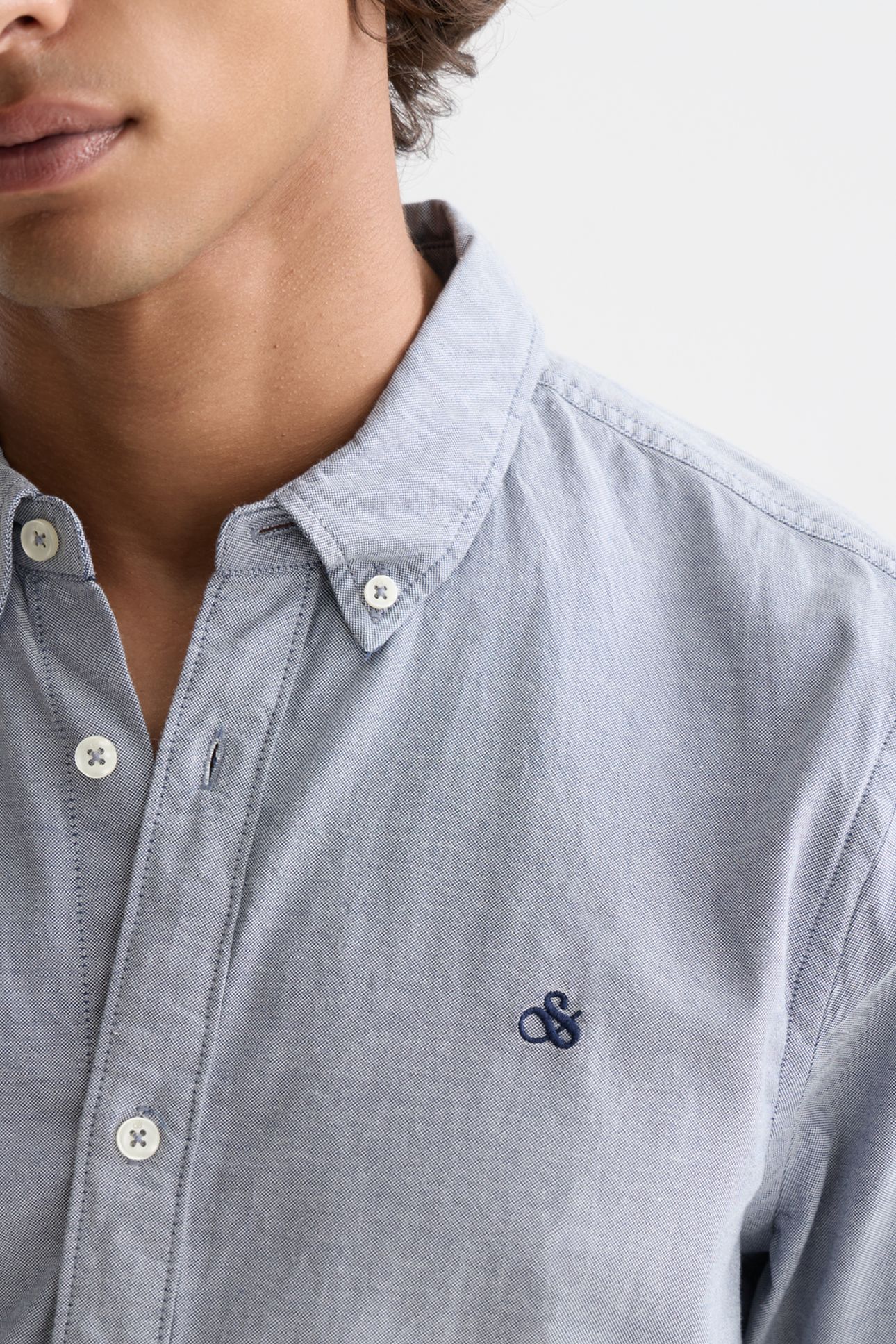 SEASONAL CORE SOLID OXFORD REGULAR-FIT SHIRT NAVY 6