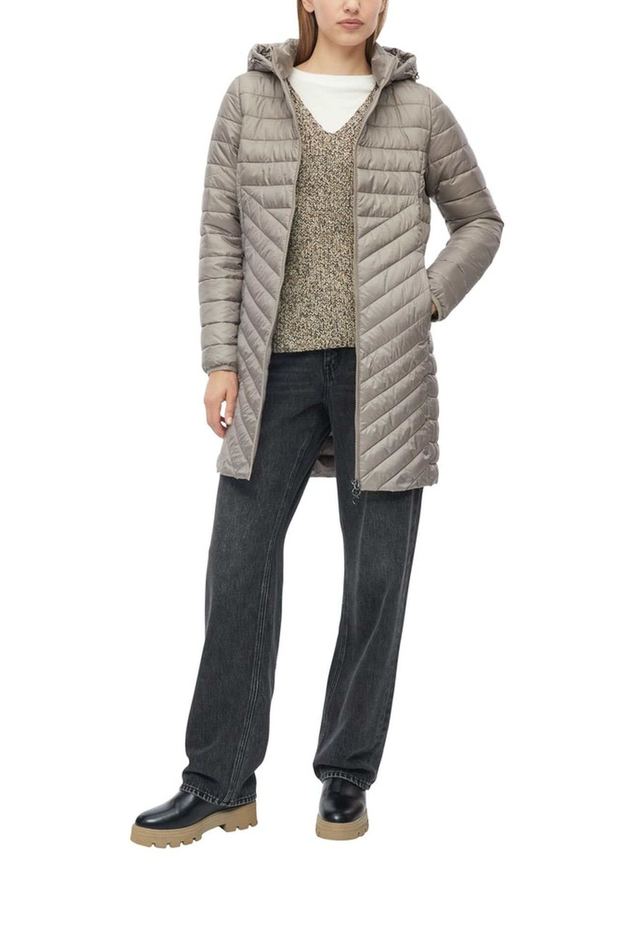 S.OLIVER JACKETS OUTDOOR GREY/BLACK 2