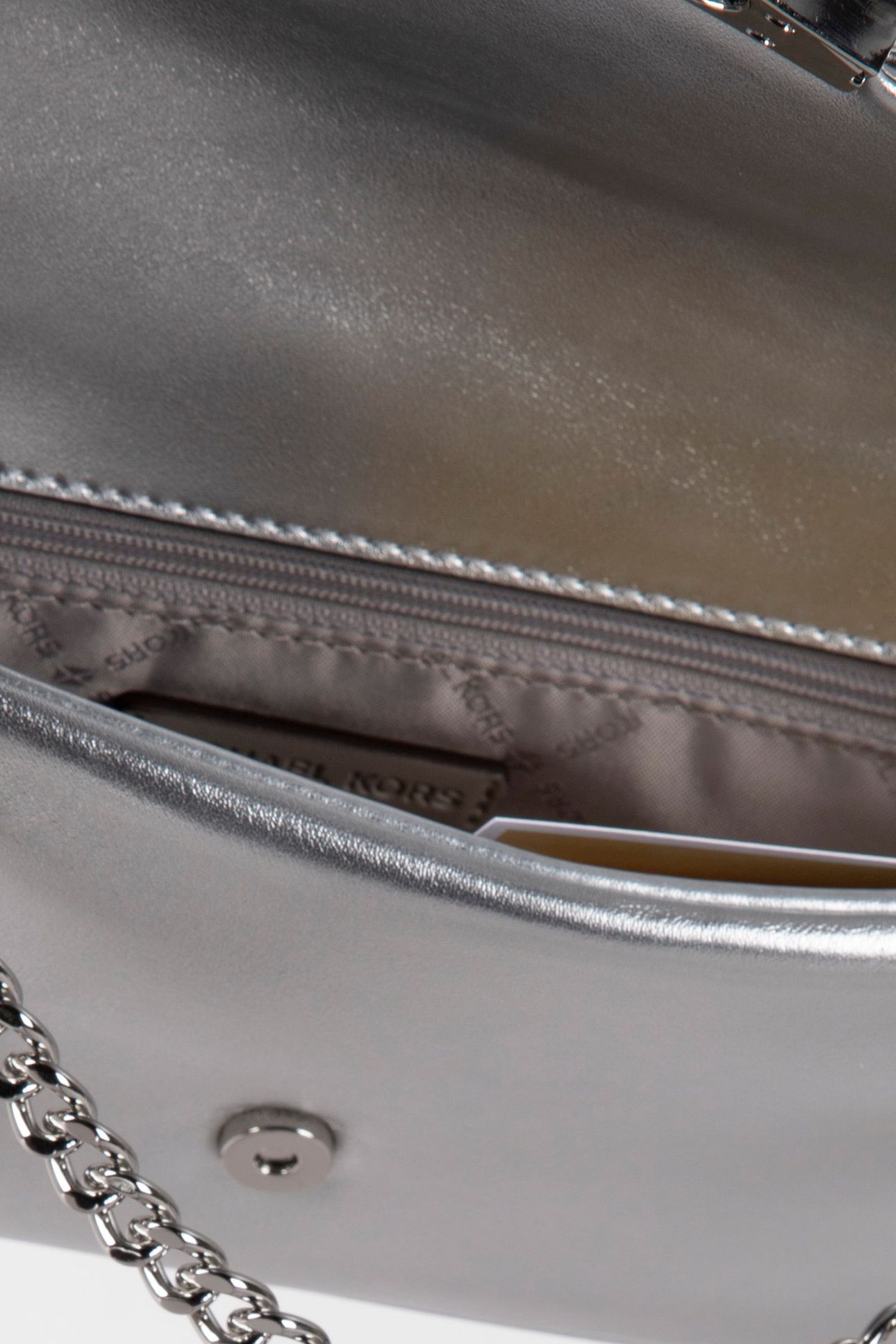 SMALL CONVERTIBLE POUCHETTE CROSSBODY SILVER 5