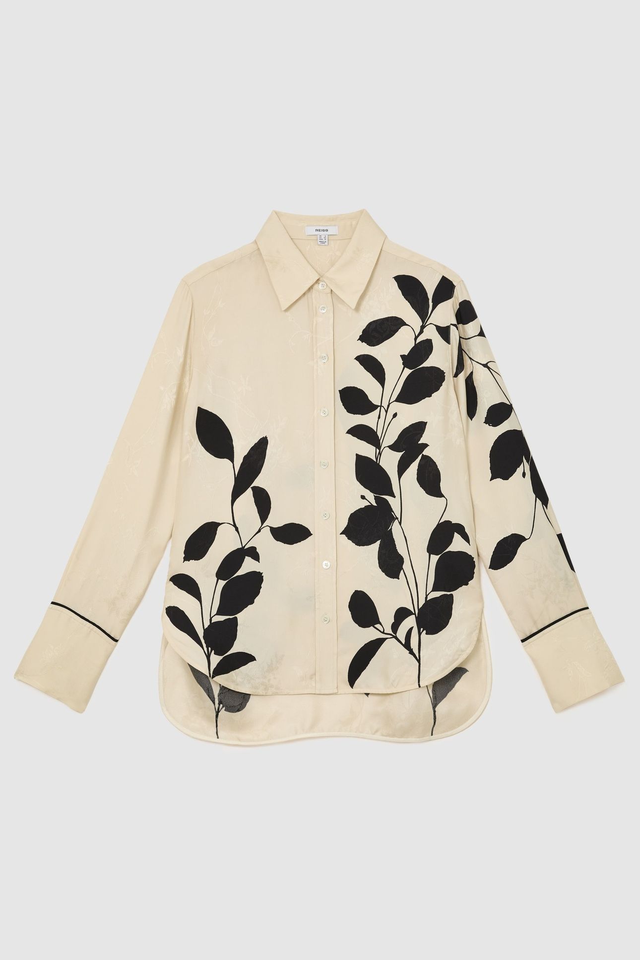 PRINTED COORD SHIRT IVORY/BLACK 3