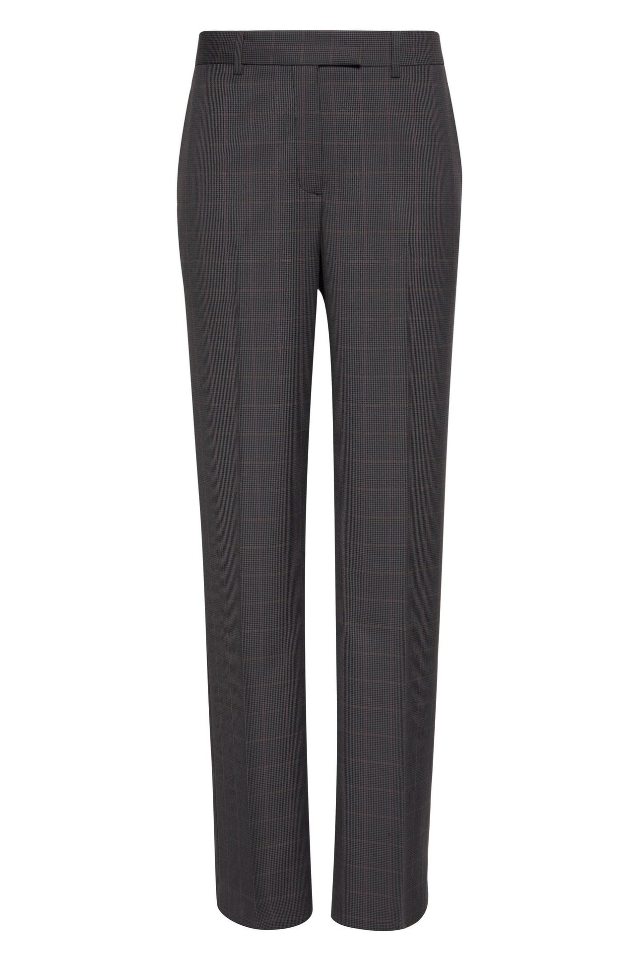 HOUNDSTOOTH WOOL TROUSERS MAGENTA 3