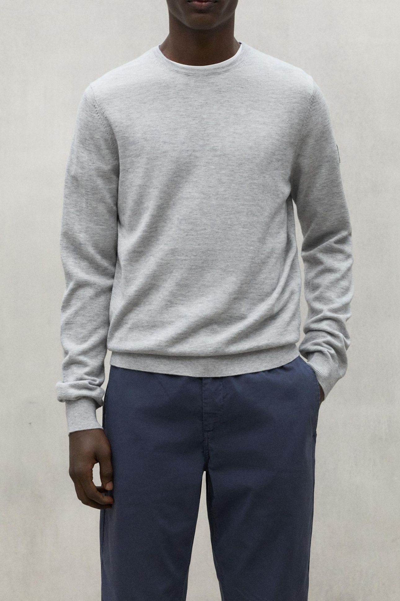 BAYONALF KNIT LIGHT GREY MELANGE 1