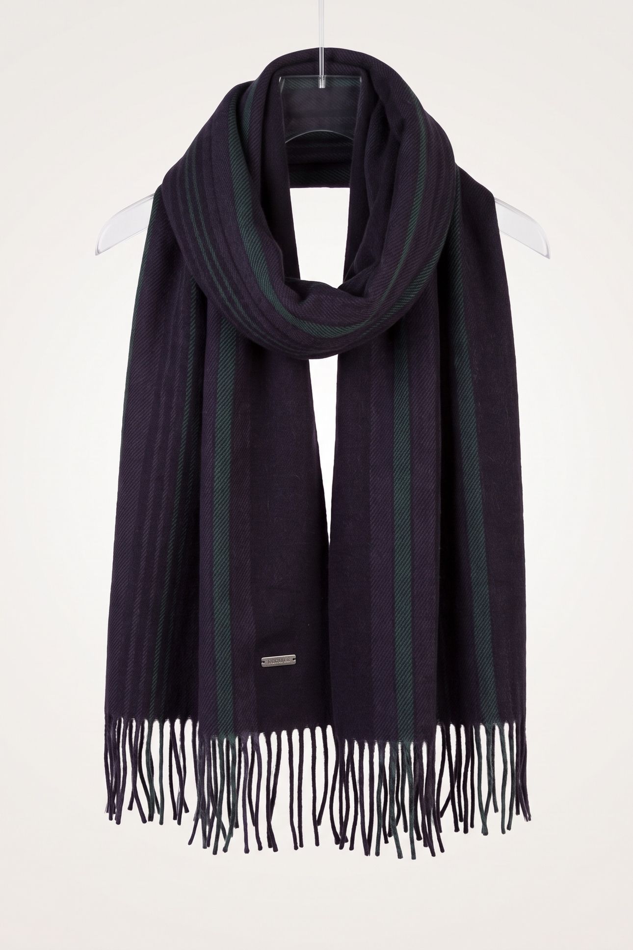 PRINTED WEAVE SCARF BLACK 3