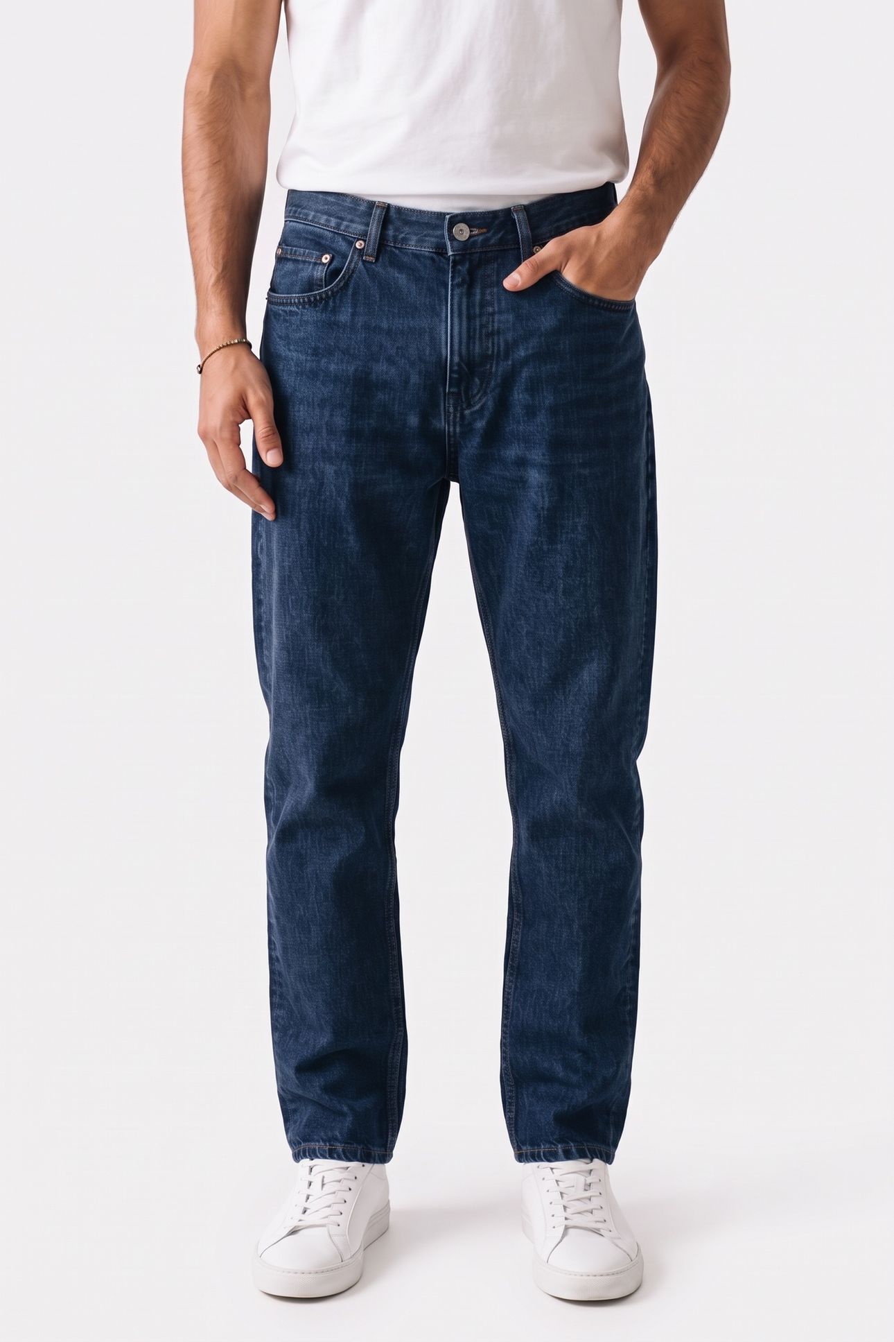 UNISEX SMALL NEW STANDARD WASHED INDIGO 3