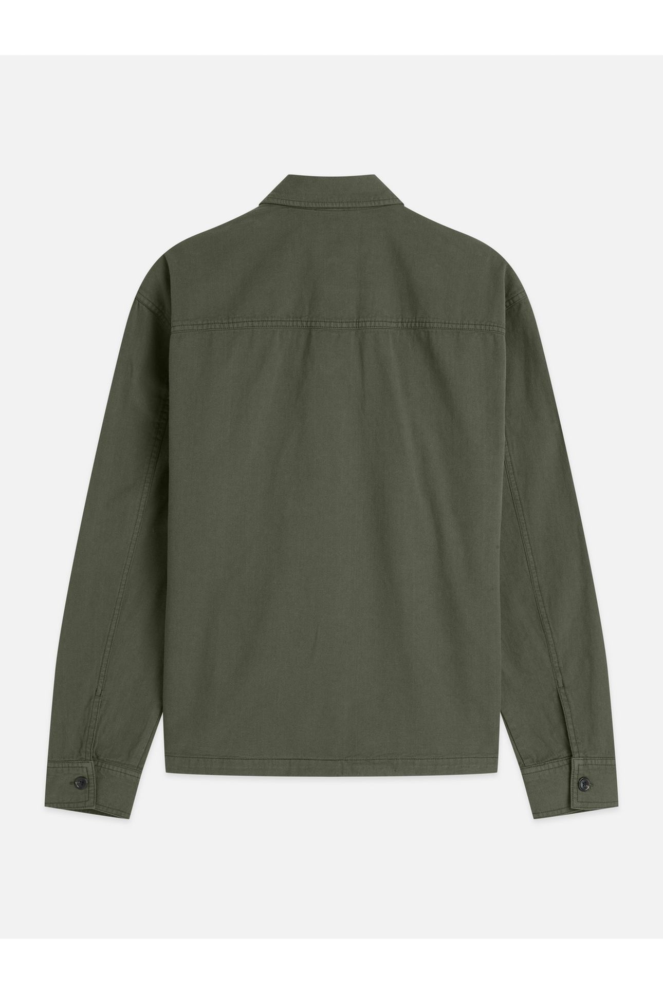 COTTONLINEN OVERSHIRT DARK BEIGE 5