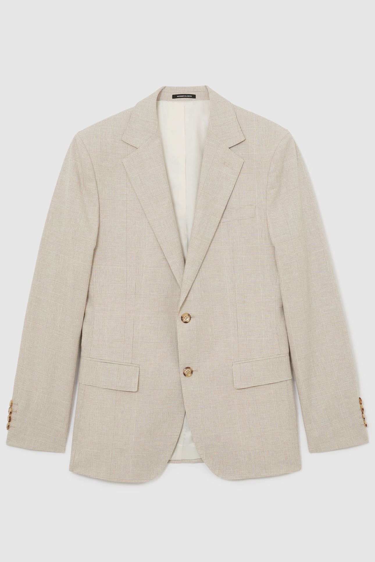 SB CHECK BLAZER OATMEAL BROWN 4