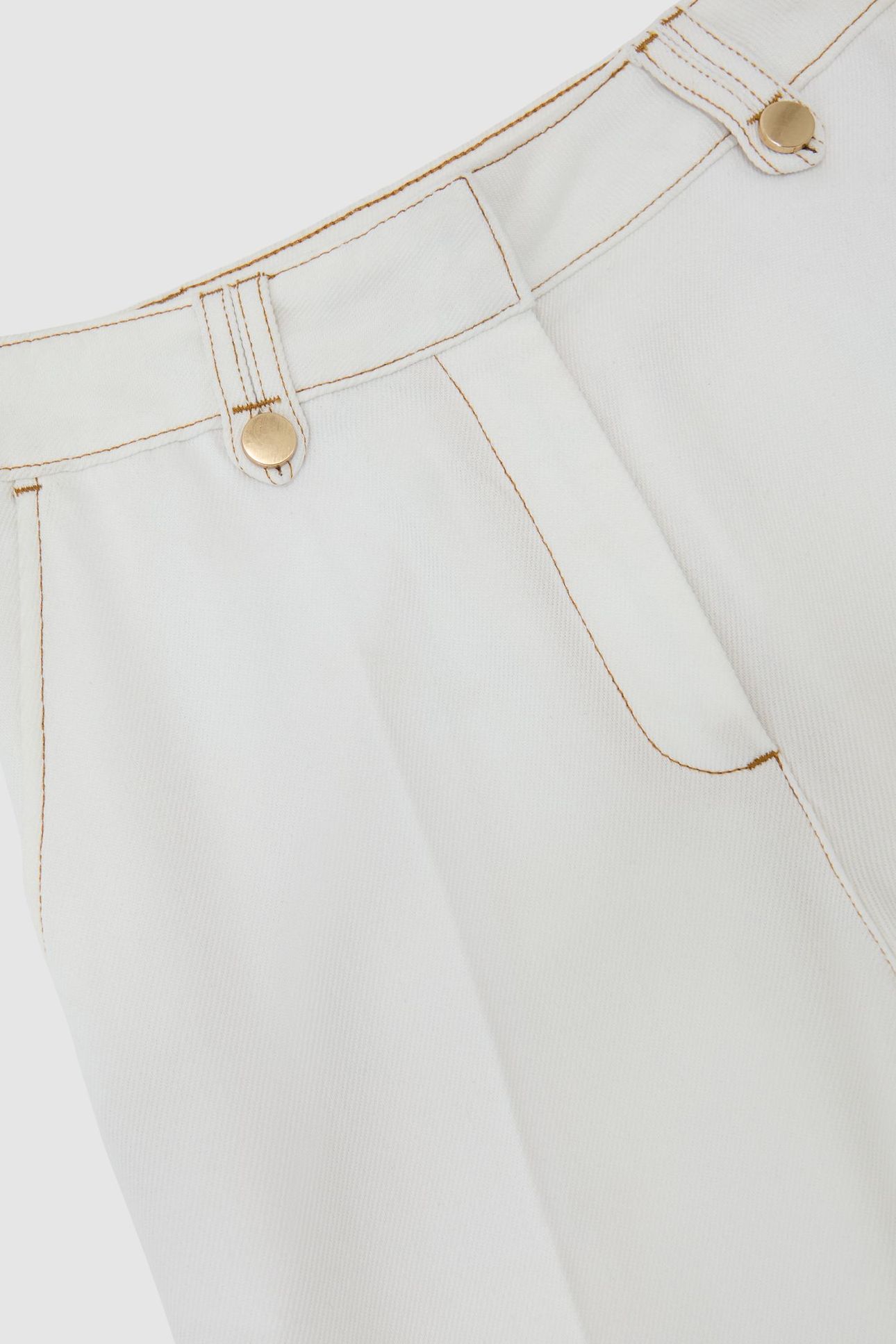 DETAIL WIDE LEG TROUSER WHITE 7