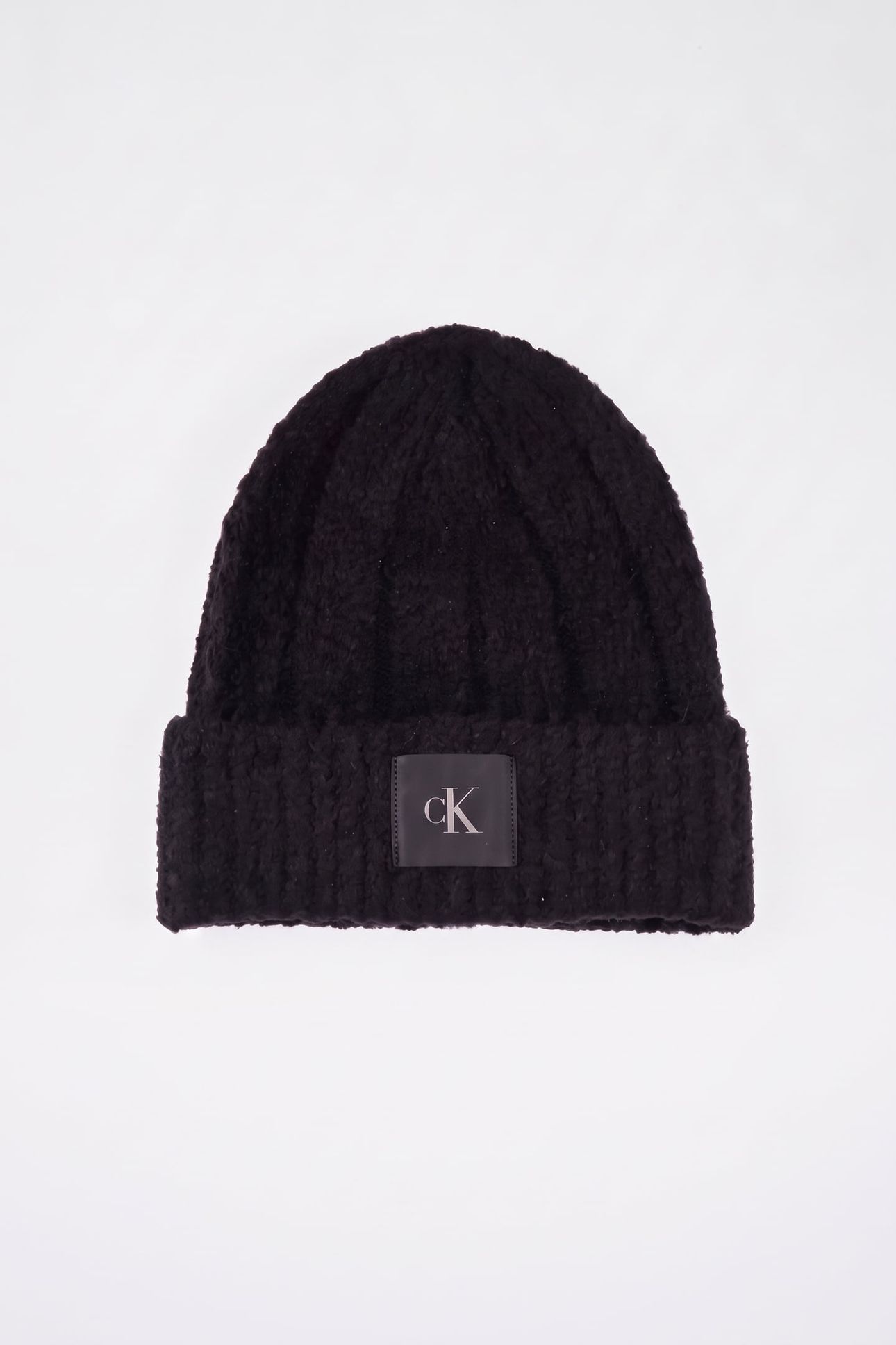 CK PATCH BOUCLE BEANIE BLACK 2