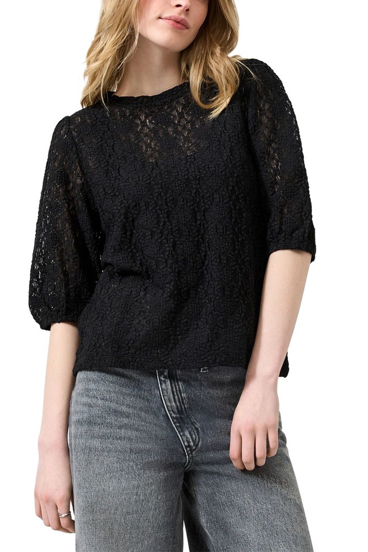 S.OLIVER-QS T-SHIRTS BLACK 1