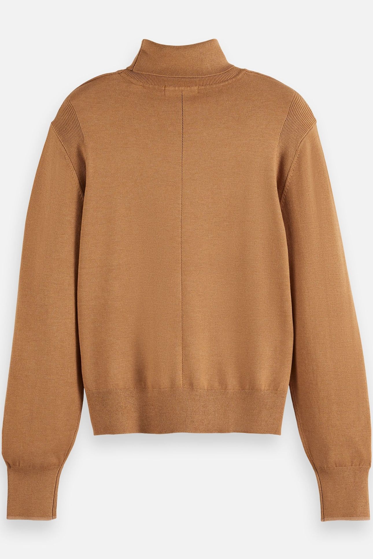 ROLL NECK RELAXED PULLOVER TOBACCO MELANGE 5