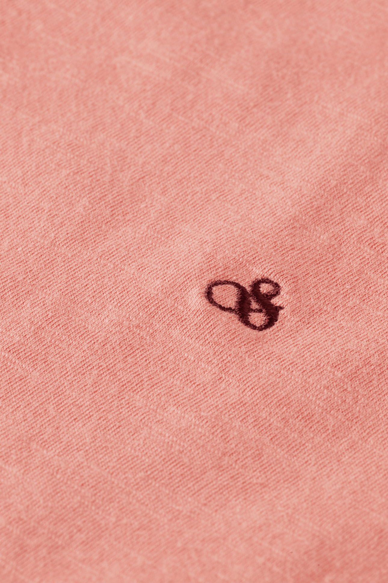 V-NECK T-SHIRT WITH AMPERSAND EMBROIDERY CANYON CLAY 3