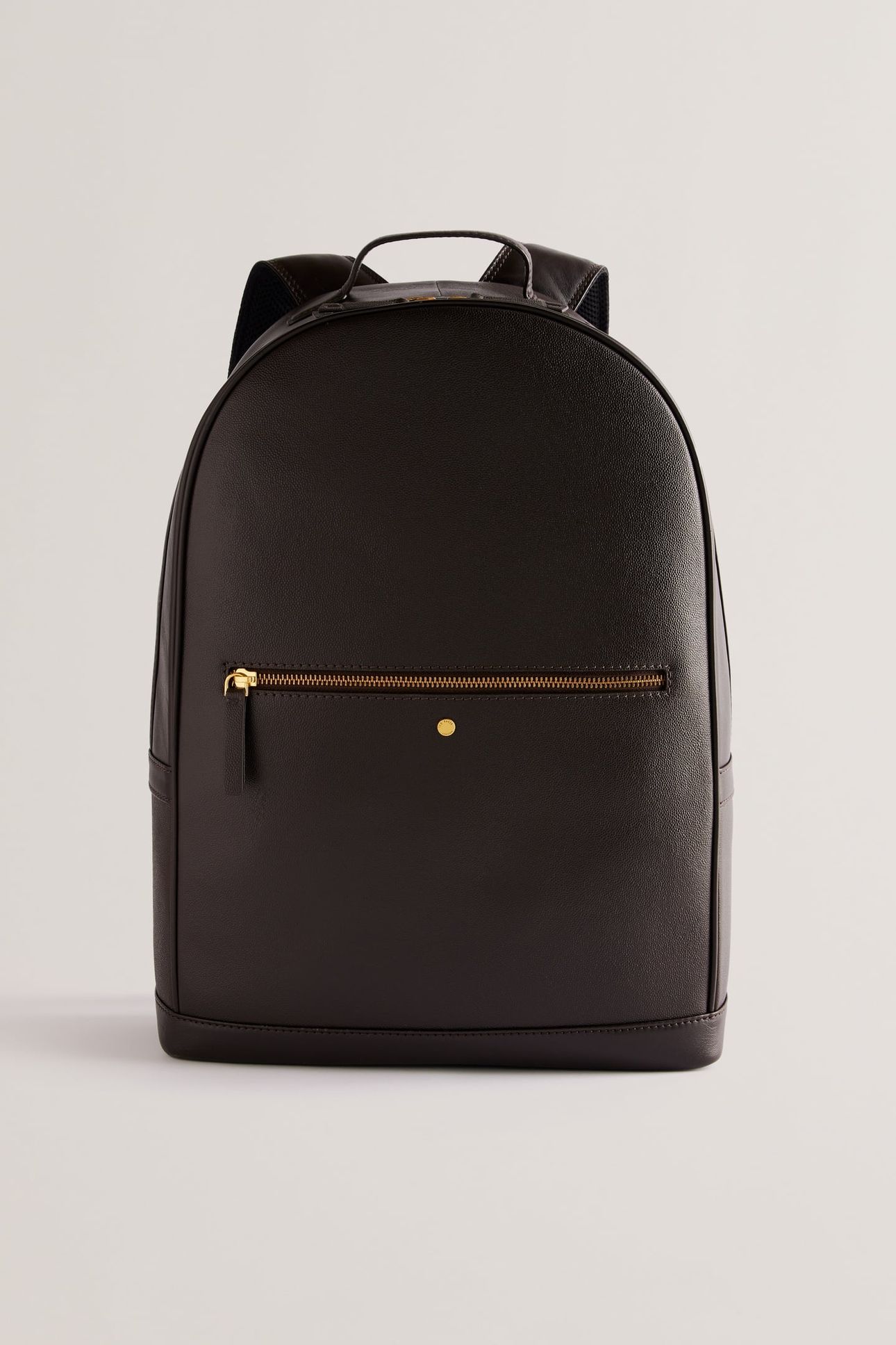 KAIDER CAVIAR TEXTURE LEATHER BACKPACK BROWN 2