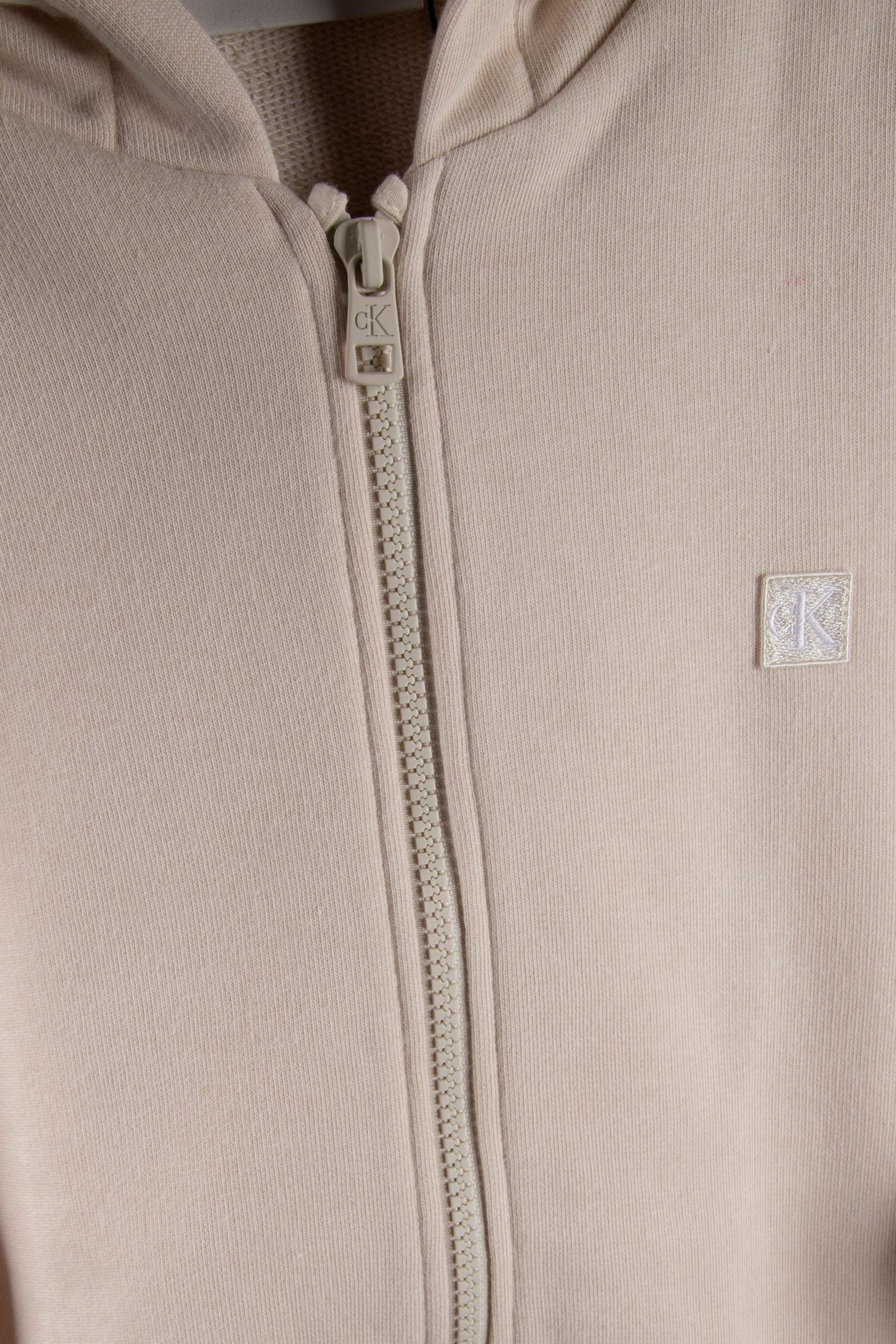 UNISEX MINI BADGE ZIP-THROUGH WHITECAP GRAY 4