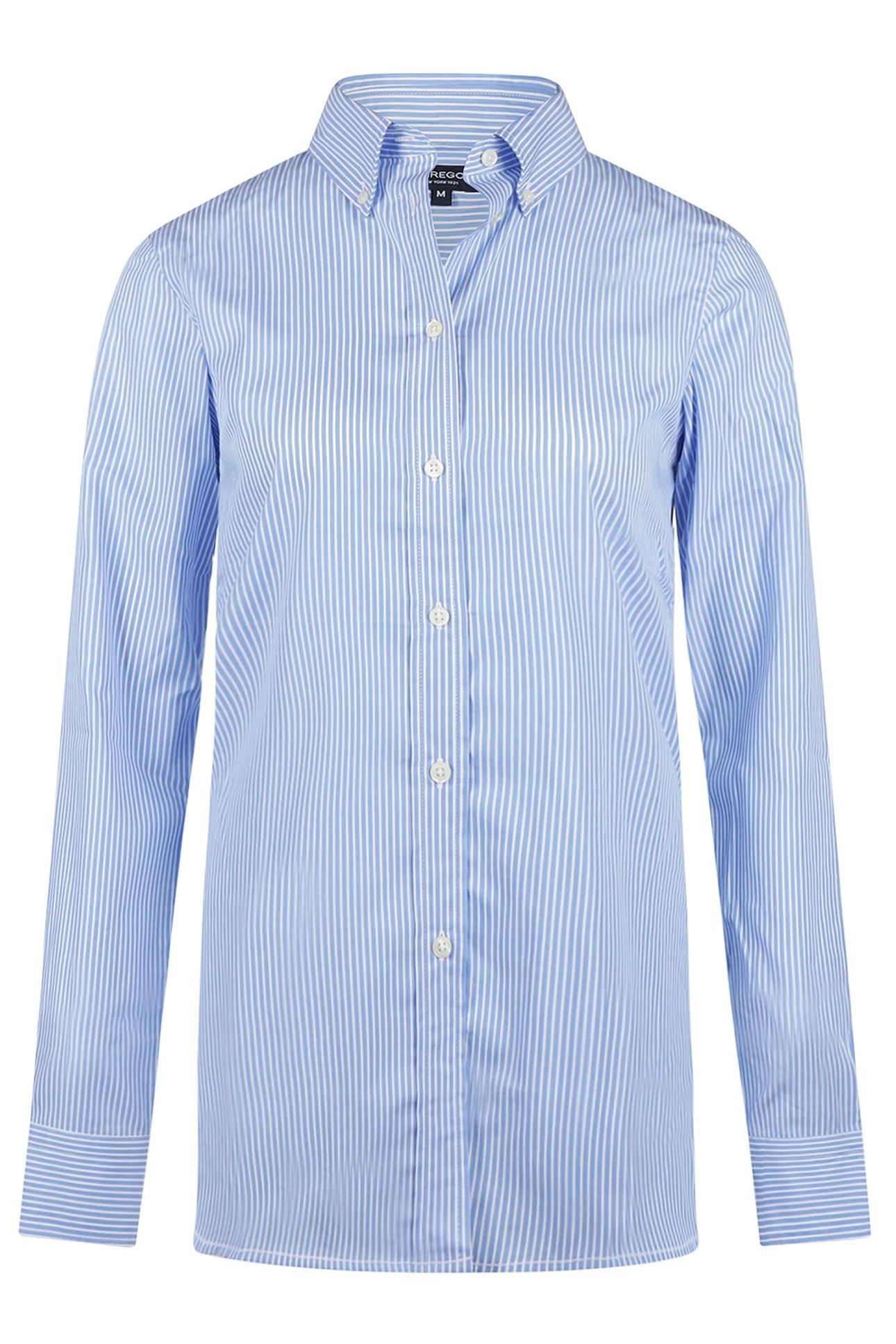 POPLIN STRIPE SHIRT MEDIUM BLUE 3