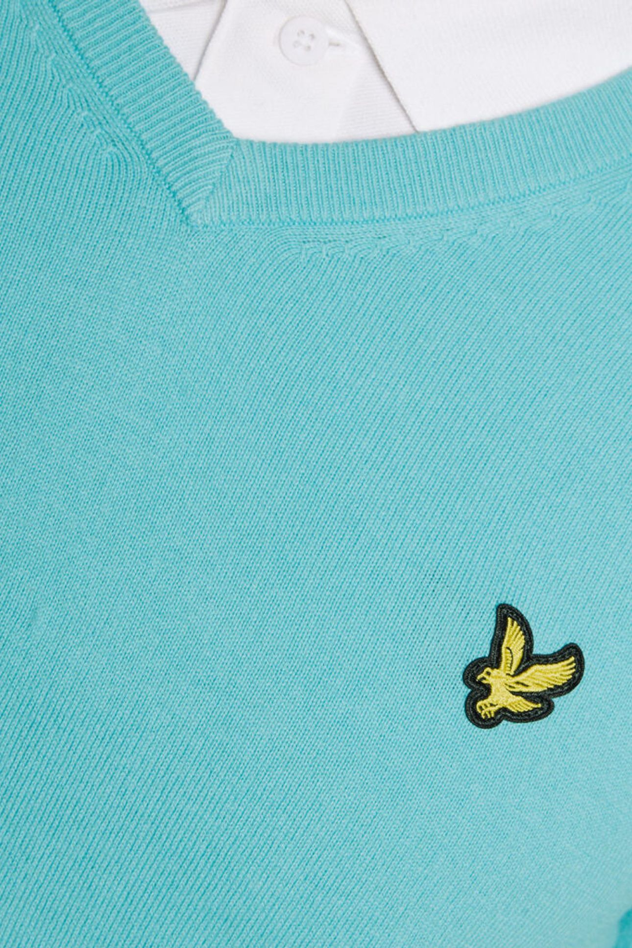 GOLF V NECK PULLOVER AQUAMARINE BLUE 6