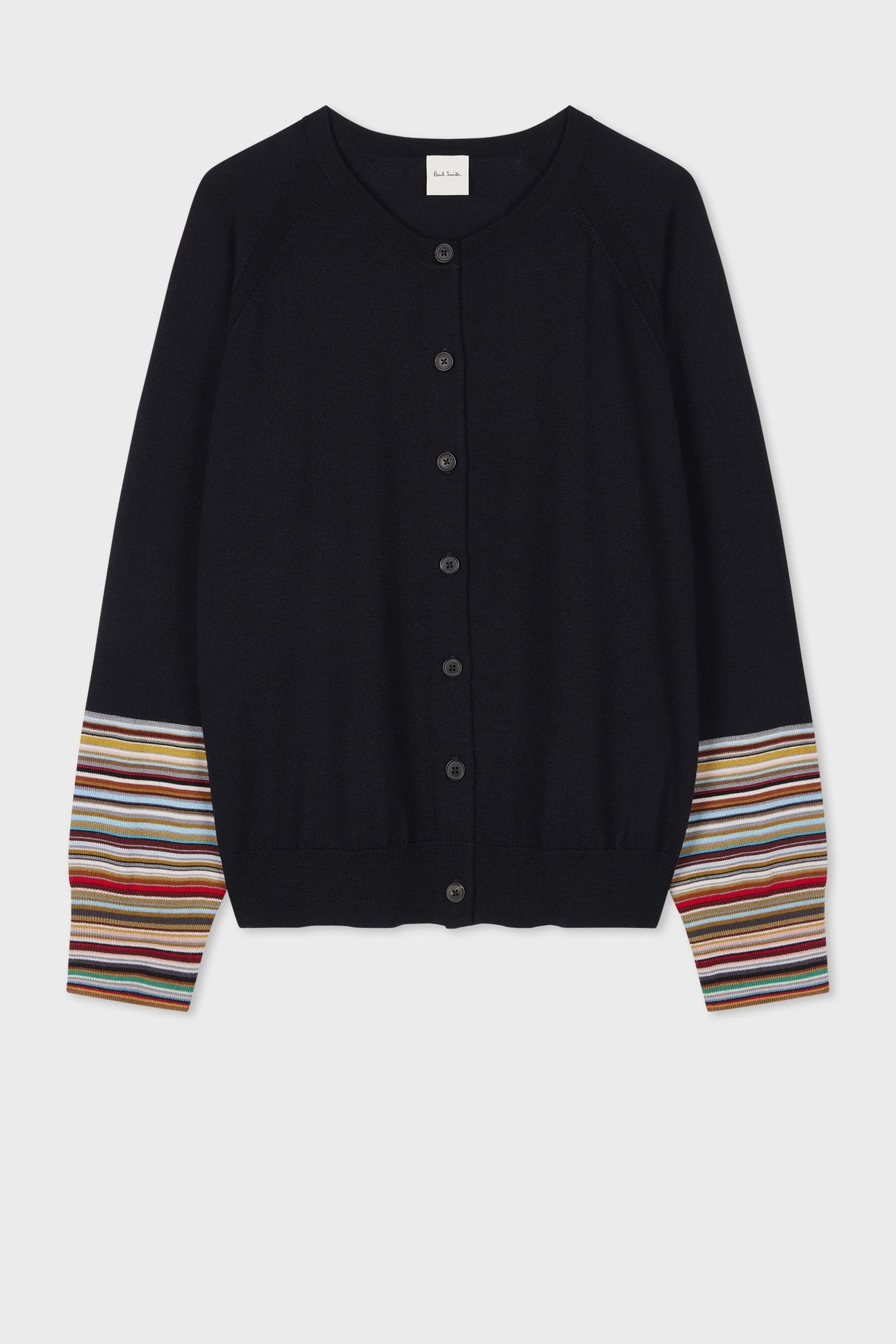 WOMENS KNITTED CARDIGAN BUTTON THRU VERY DARK NAVY 6