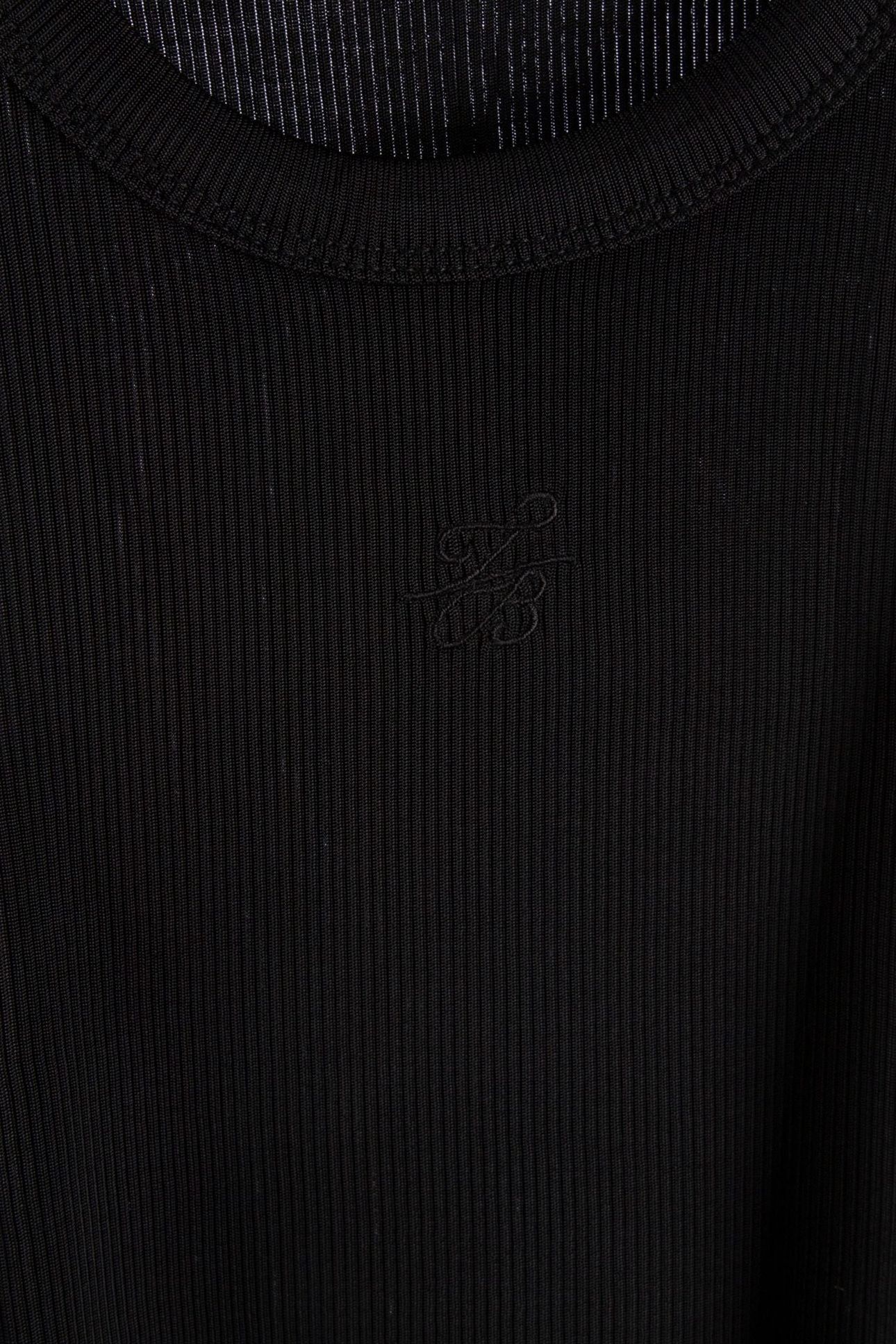 RIBBED TANK BLACK 4