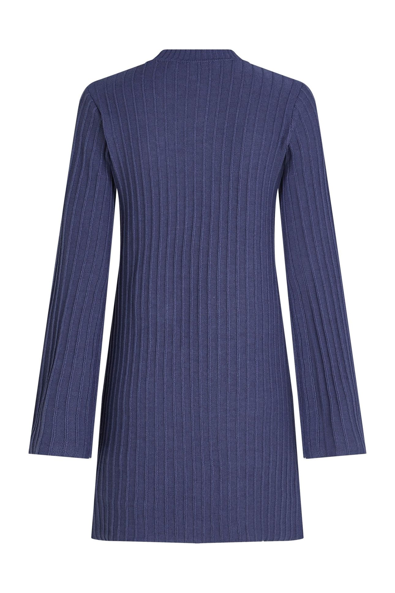 KLJ PLISSE KNIT DRESS SKIPPER BLUE 5
