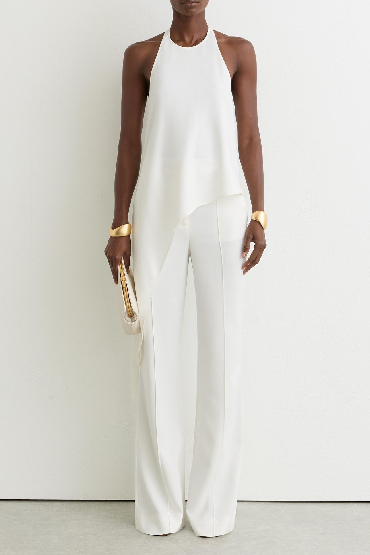 DRAPE DETAIL OCCASION TOP IVORY 1