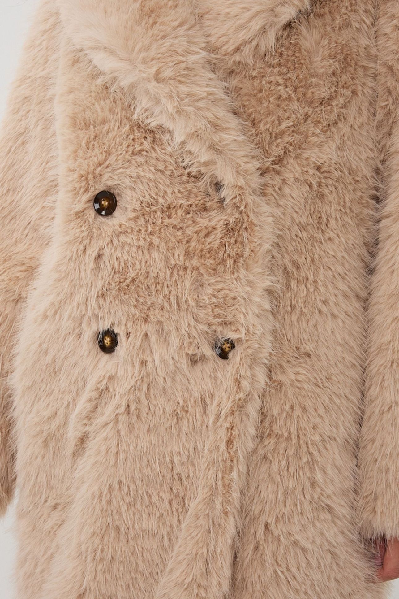 COAT HAIRY LONG SAND 7