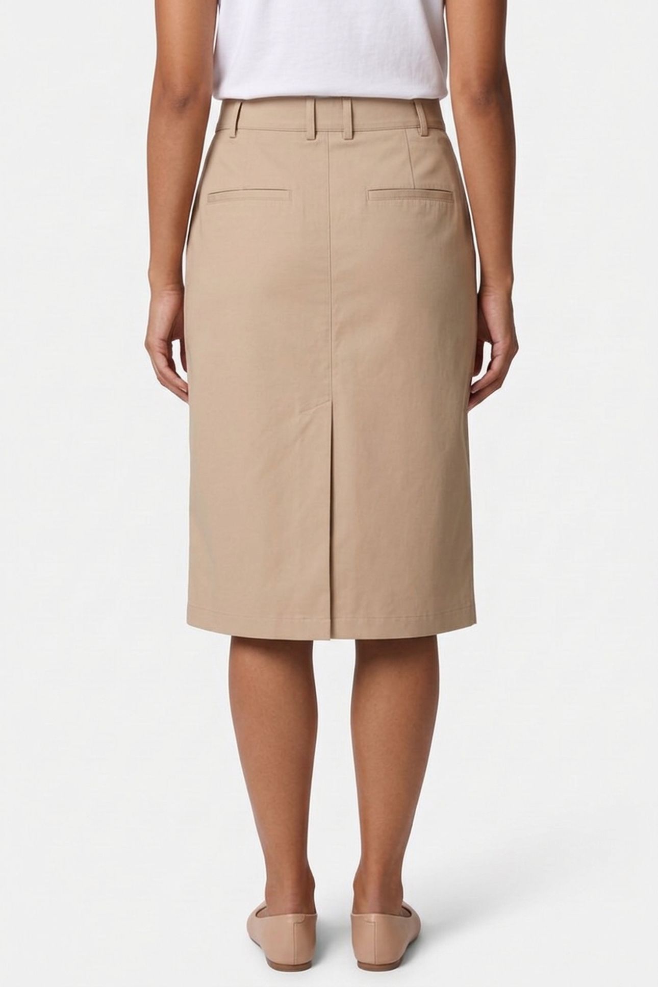 SKIRT STRAIGHT BEIGE 2