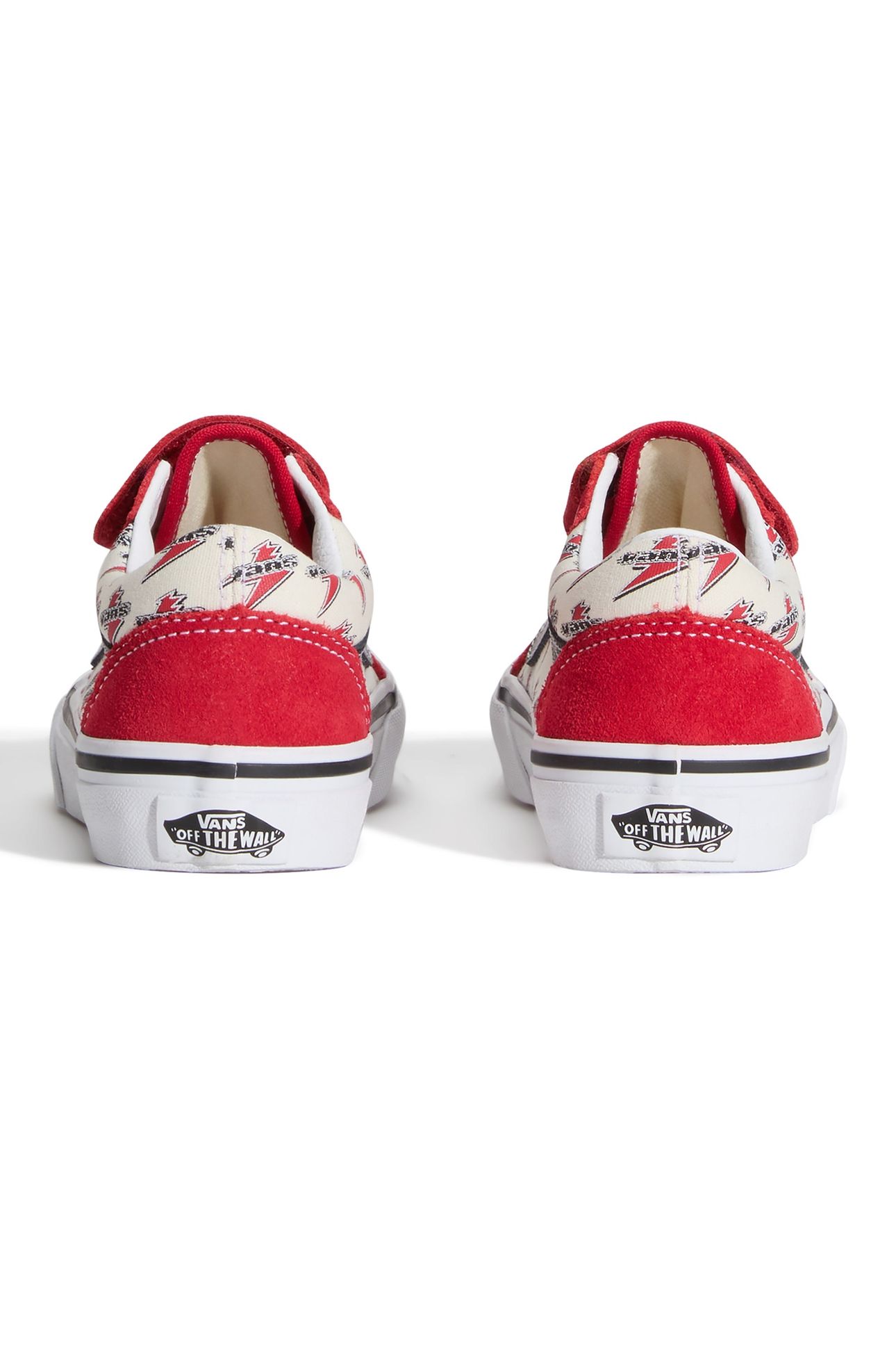 YOUTH UNISEX OLD SKOOL V VANS LIGHTNING RACING RED/TRUE WHIT 4